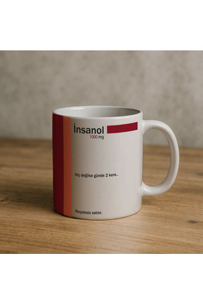 Borambalaj Bisiktirol İlaç Baskılı Kupa Bardak Komik Yazılı Kupa Bardak