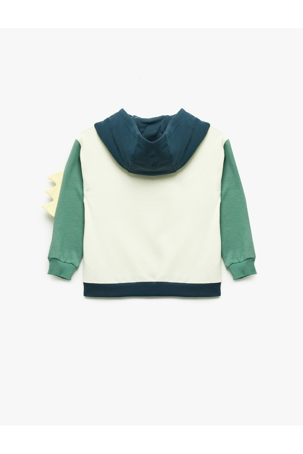 Koton Dinozor Baskılı Pamuklu Uzun Kollu Şardonlu Kapşonlu Sweatshirt fotoğrafı 2 (önizleme)