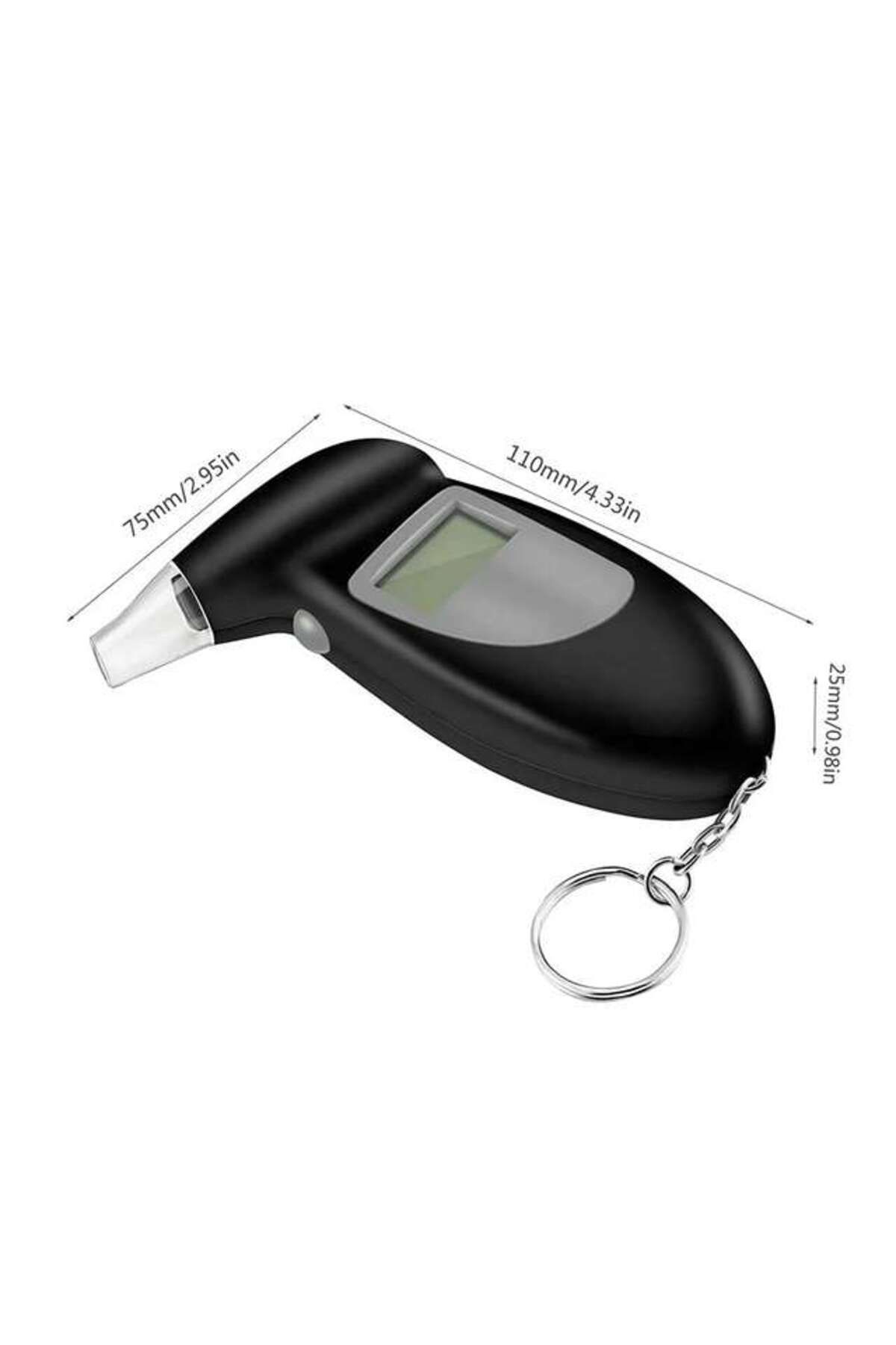 DAR-Breathalyzer with LCD Display, Memory Function, Automatic Alarm, Range 0.01–0.19% BAC 126-23 2
