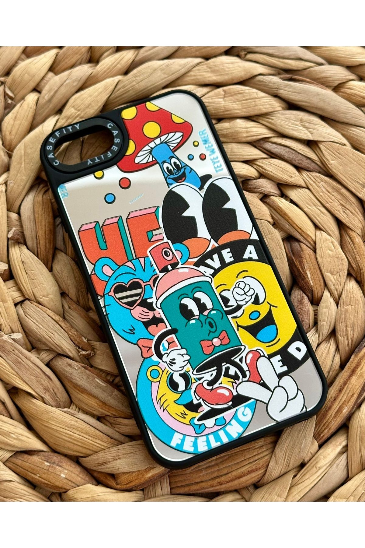 HYPERSOFT-iPhone 7 Plus & 8 Plus (5.5 Inch) Compatible Casefity Mirrored Case Cute Mixed Pattern Cover 1