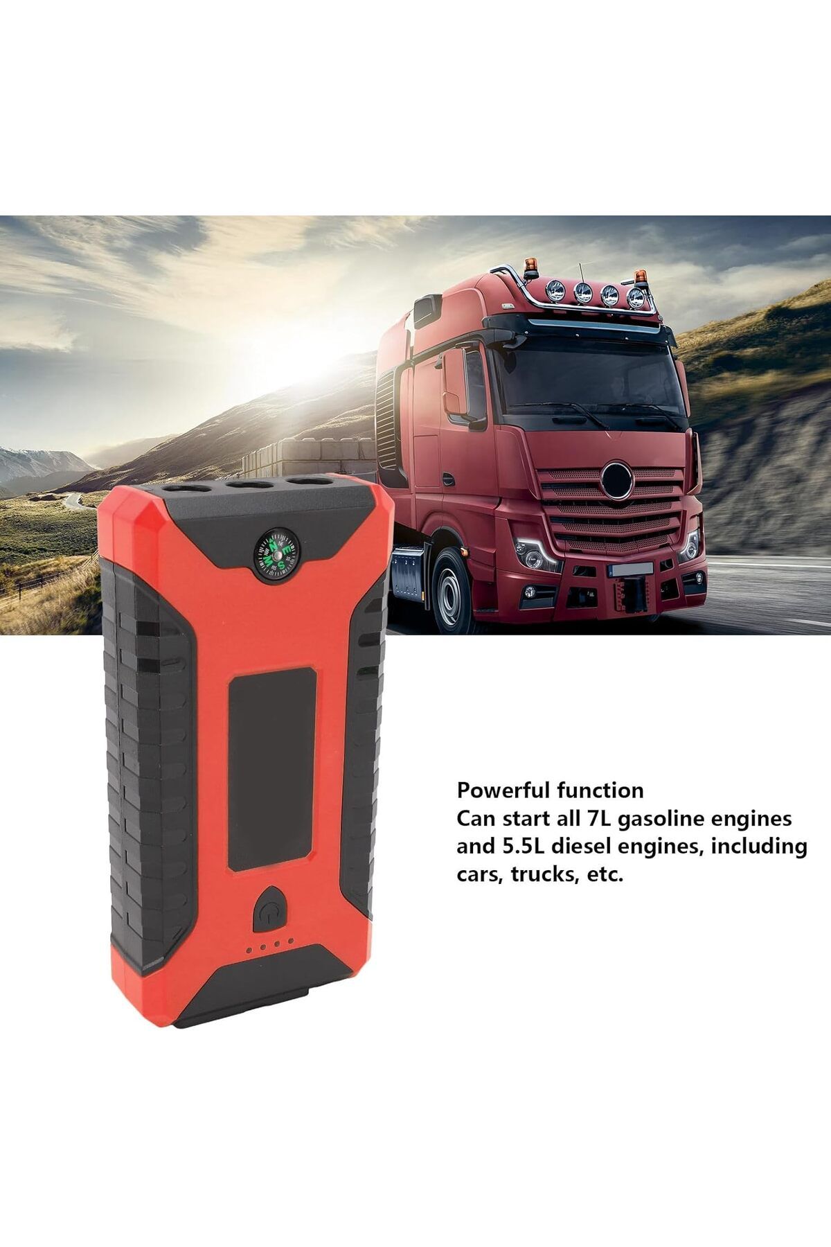 Generic-Portable Car Jump Starter 12 V 1000 A – 15000 mAh Battery with LED Torch, 8 Safety Protect Modes 7