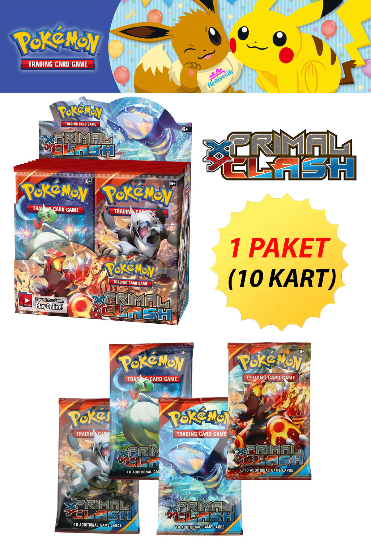 hediyecik Pokemon Tcg Xy Primal Clash Booster Kart-Pokemon Oyun