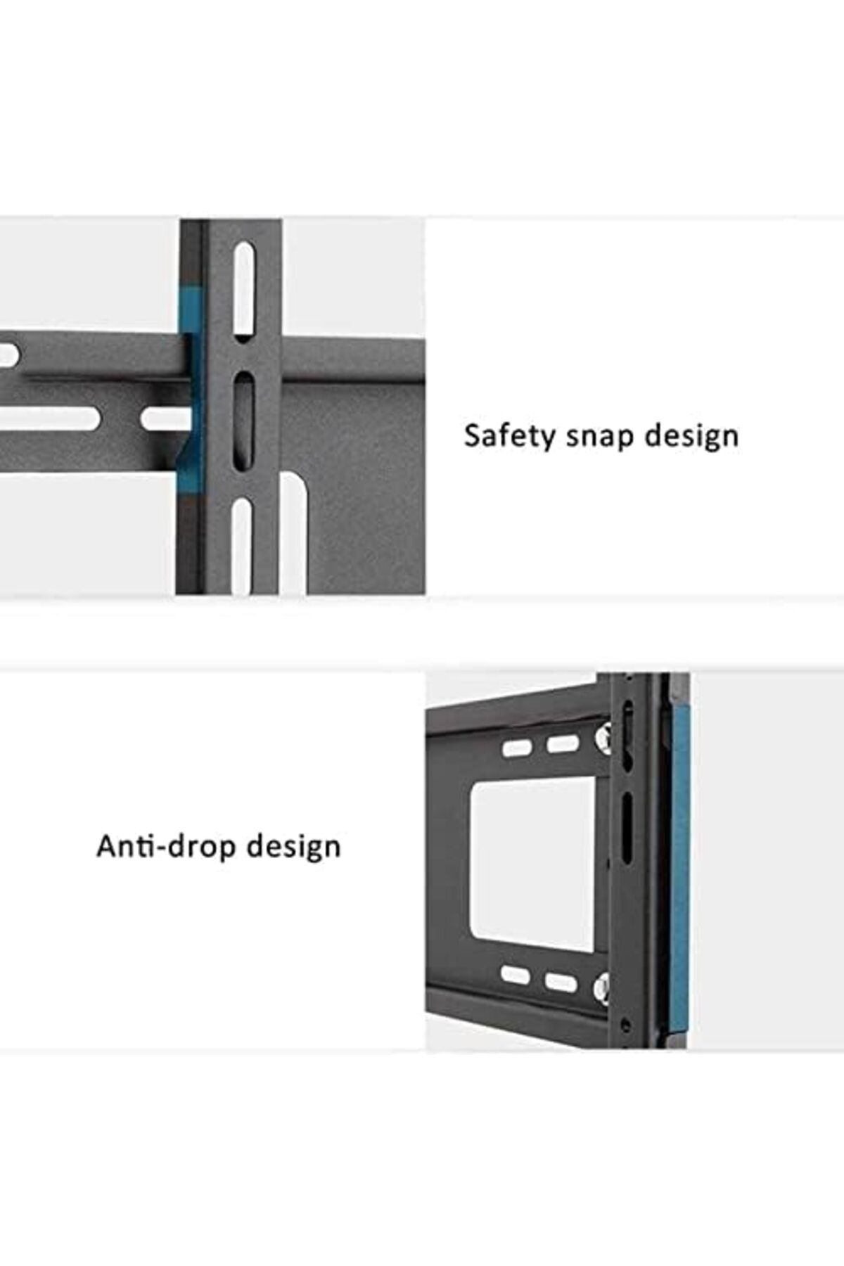 GENERALTEC-Universal TV Stand with Adjustable Height, 55-110 Inch LCD/LED Smart Flat Curved TVs Up to 275kg 6