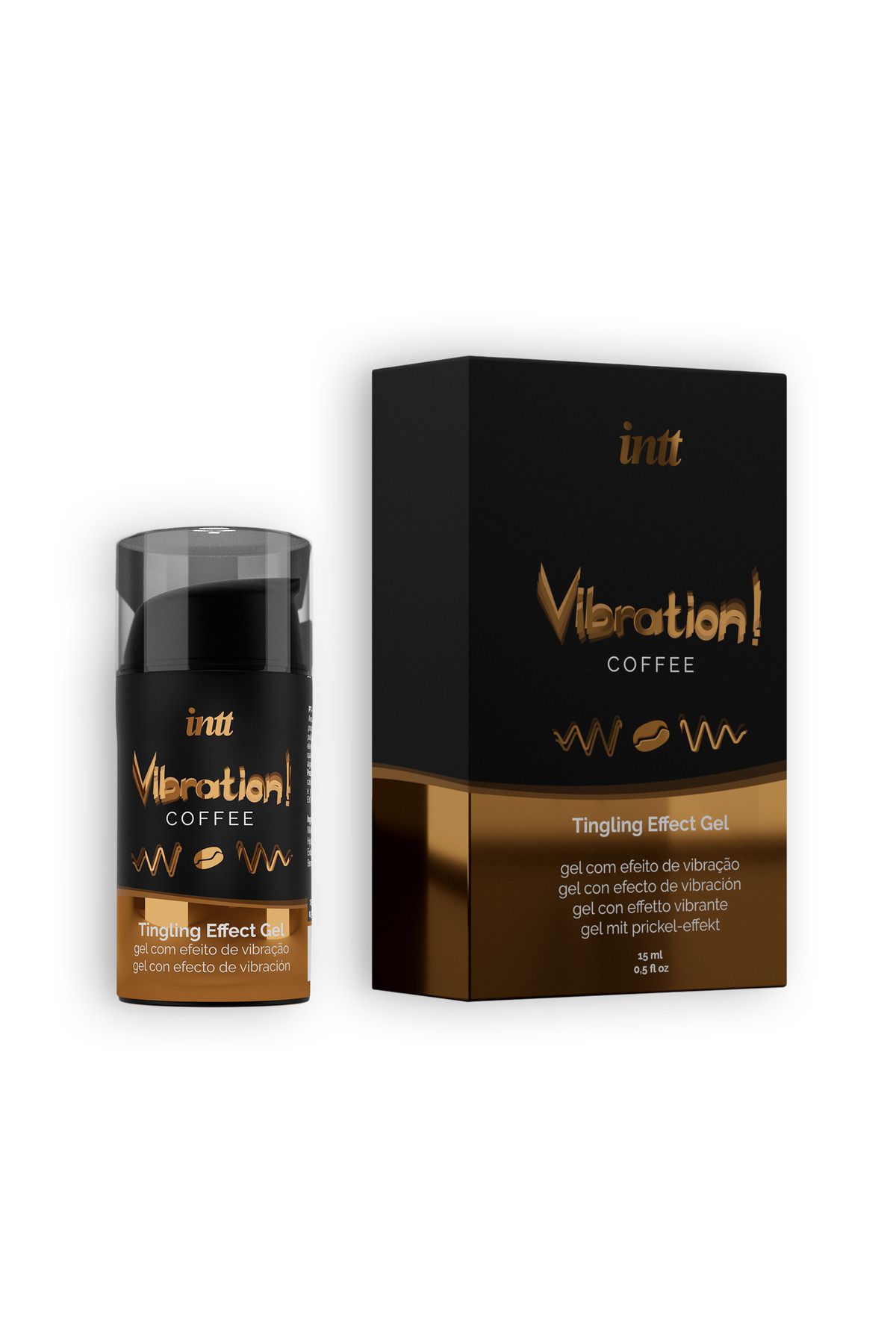 OEM-Stimulating Gel with Vibrating Effect and Coffee Aroma, Unisex, for Intense Pleasure, INTT, 15ml 3