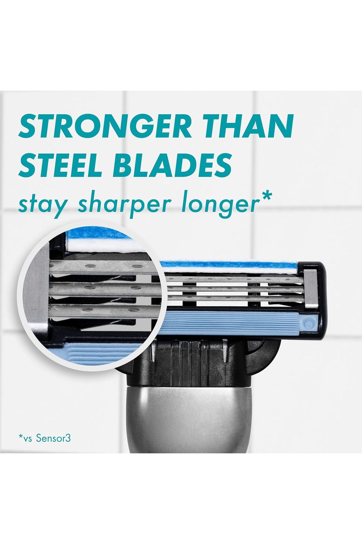 Gillette-Mach3 Razor Refills for Men, 8 Razor Blade Refills 8