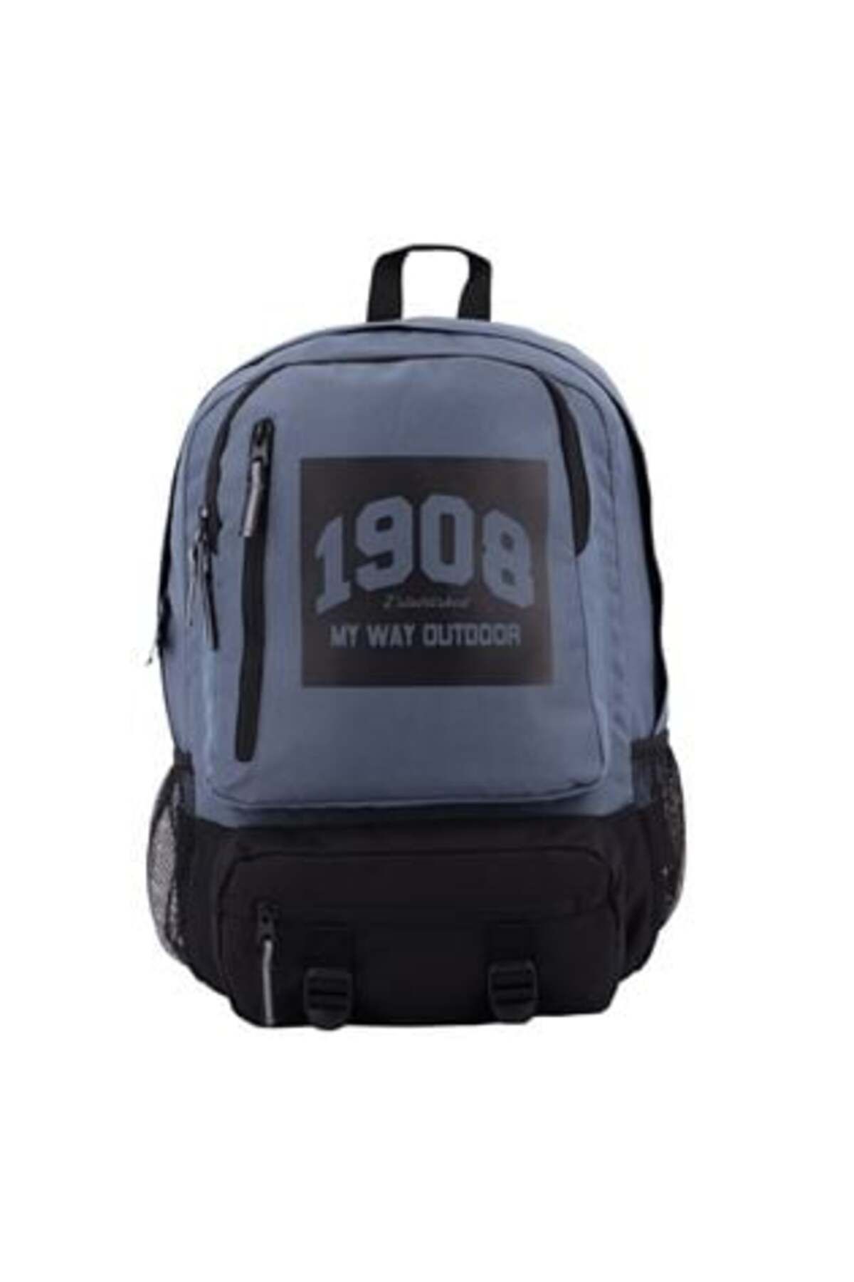 My Way-Blue Backpack with Black Base '1908' - My Way 1