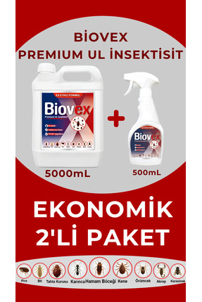 Biovex Premium UL İnsektisit Haşere İlacı Hamam Böceği, Tahta Kurusu, Karınca...