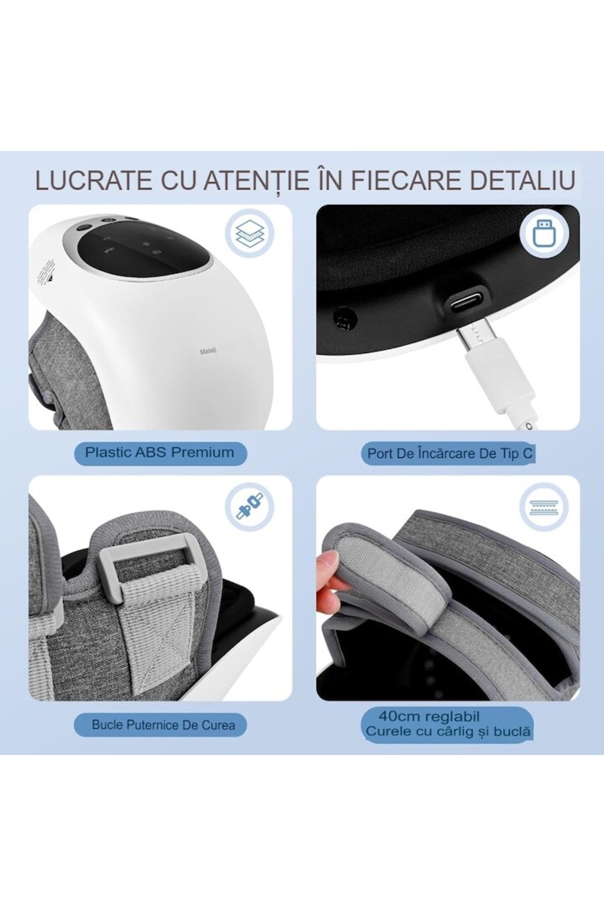 BSG TECH-Knee Massage Device BSG TECH® with Thermal Compression, Vibration, Infrared and Laser, Adjustable S 3
