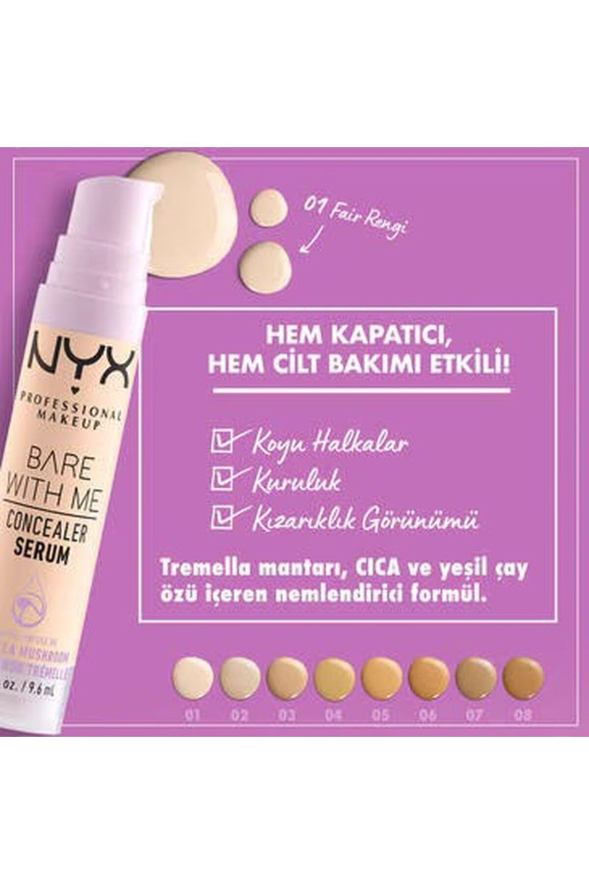 NYX-Bare with Me Conceal and Calm Serum 2.5 Medium Vanilla 3