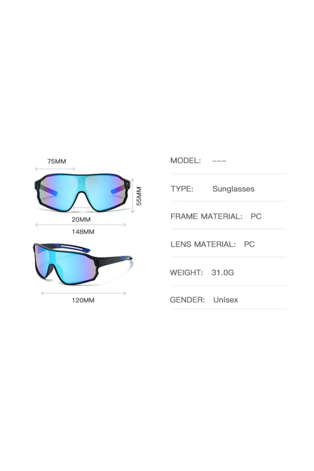 Triatlon & Koşu & Bisiklet Performans Gözlüğü