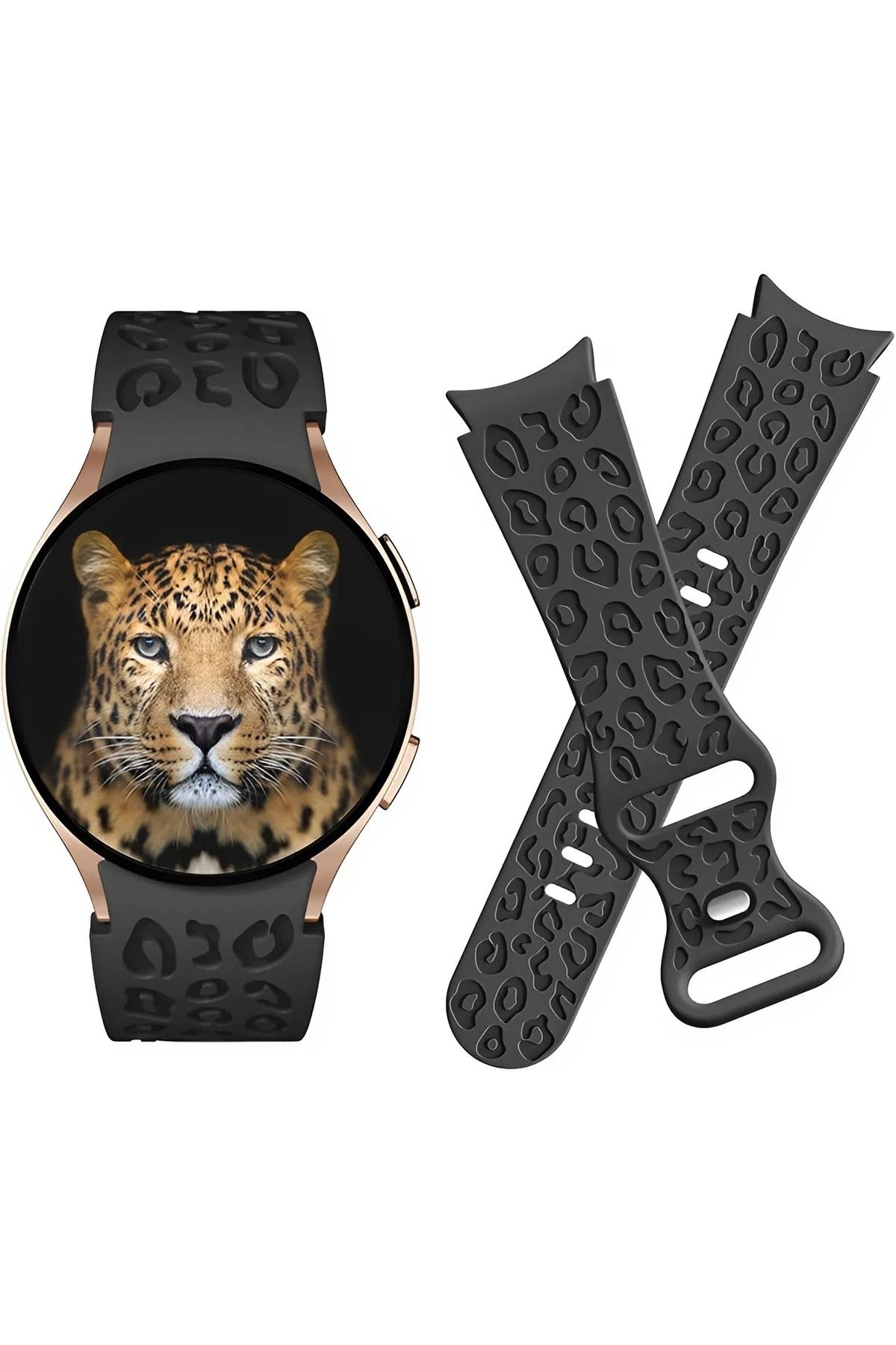 Novatis-Huawei Fit 4 / Fit 4 Pro / Fit 3 Compatible Leopard Pattern Textured Soft Silicone Cord 5