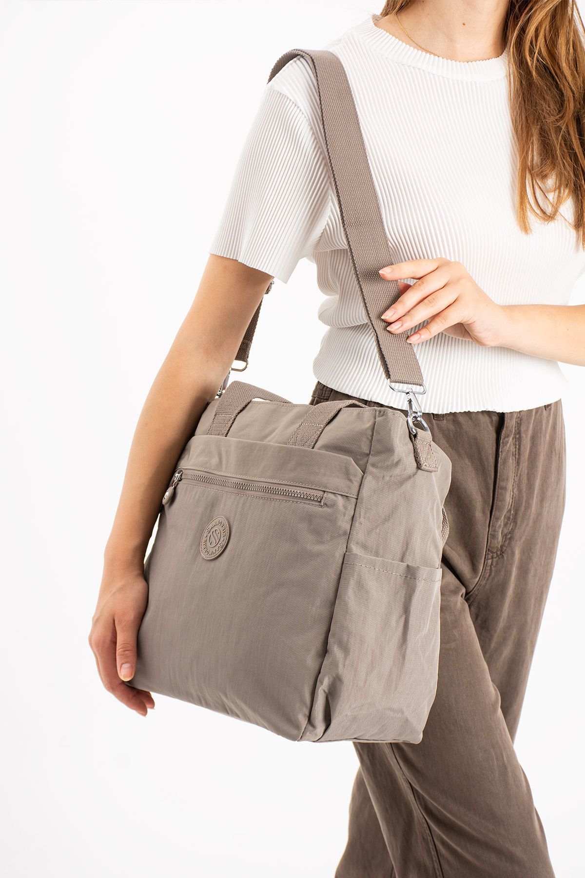 H&D COLLECTİON-Very Useful Waterproof Multi-Compartment Shoulder Bag for Working and Reading Ladies 3032 3