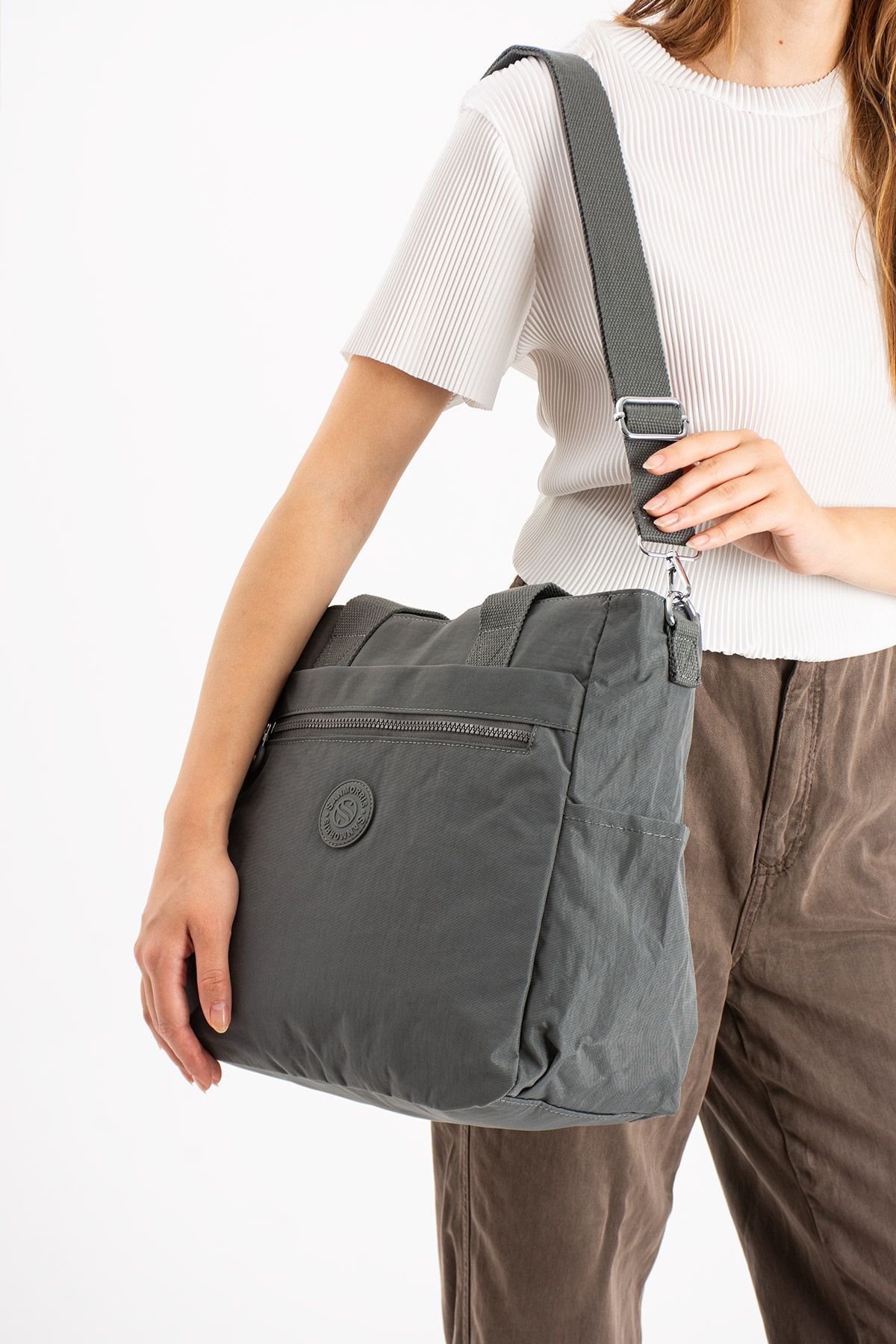 H&D COLLECTİON-Very Useful Waterproof Multi-Compartment Shoulder Bag for Working and Reading Ladies 3032 3