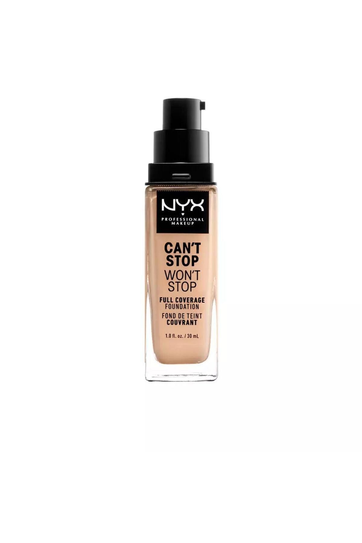 NYX-Fond de ten cu acoperire mare CAN'T STOP WON'T STOP warm walnut 30 ml 1