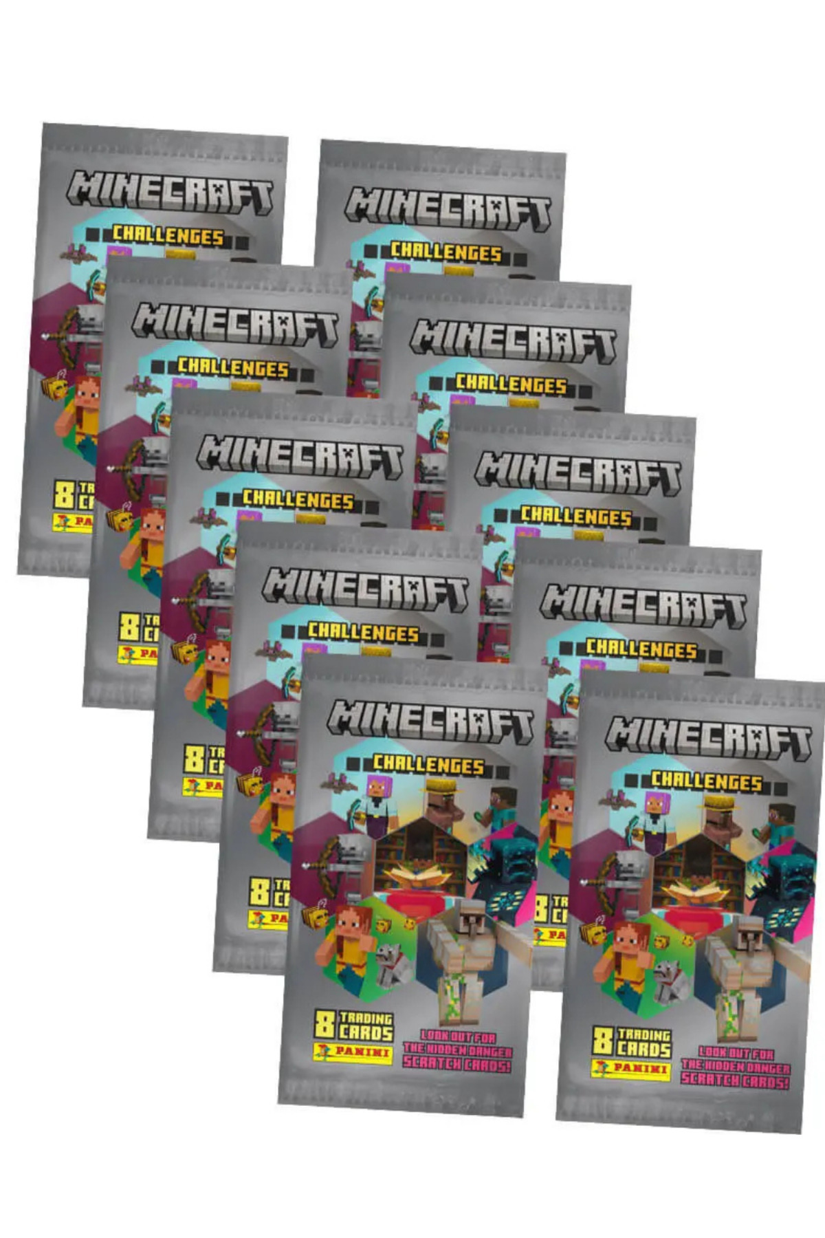 Next Plus Lisanslı Panini Minecraft Challenges Trading Card