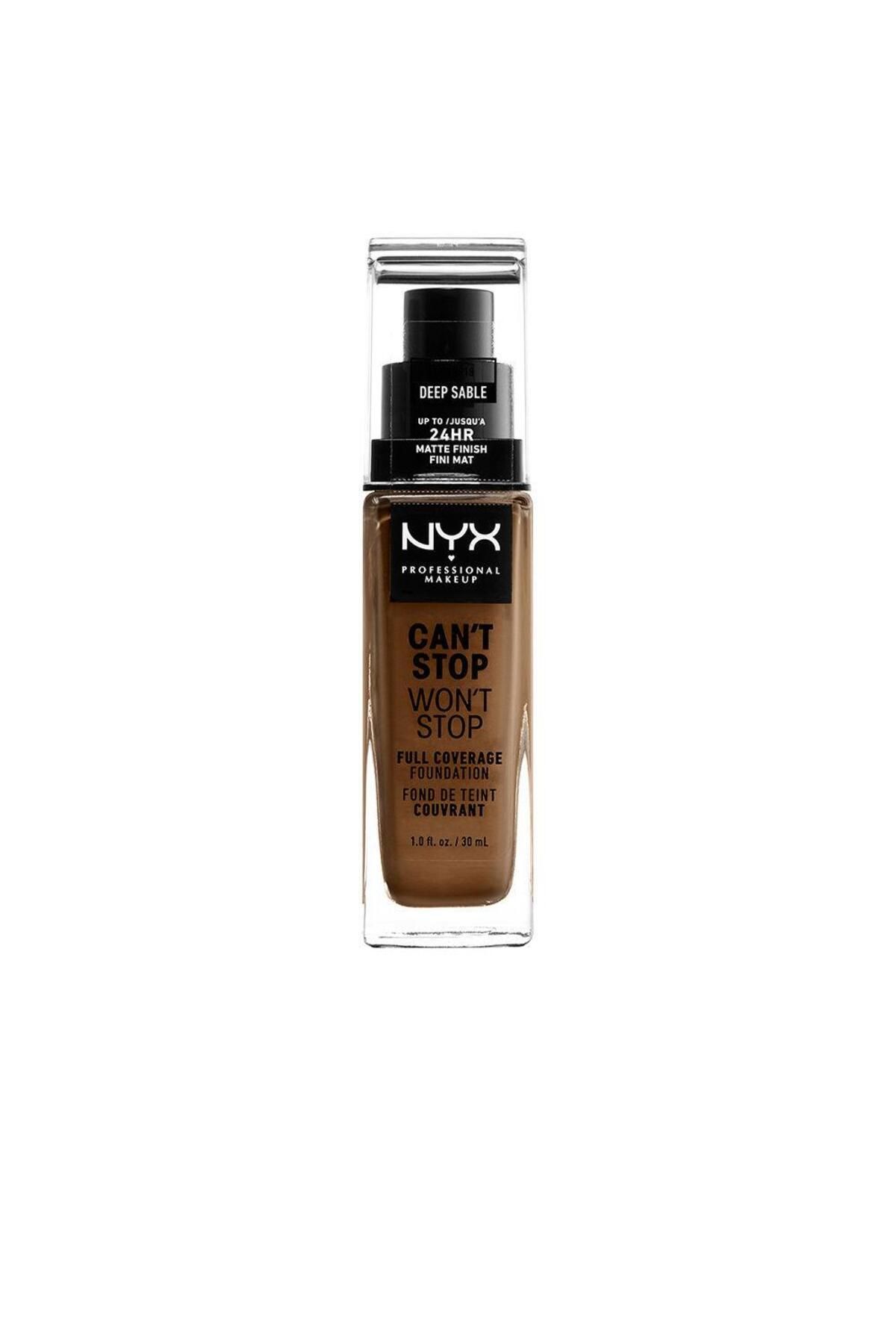 NYX-Fond de ten cu acoperire mare CAN'T STOP WON'T STOP deep sable 30 ml 1