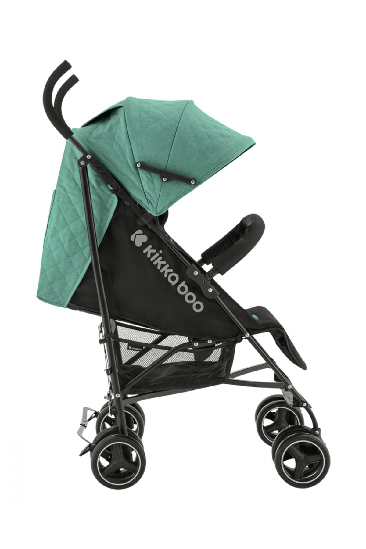 Kikka Boo-KikkaBoo Beetle Mint Baby Stroller with Adjustable Backrest, Removable Bumper Bar, Folds 6