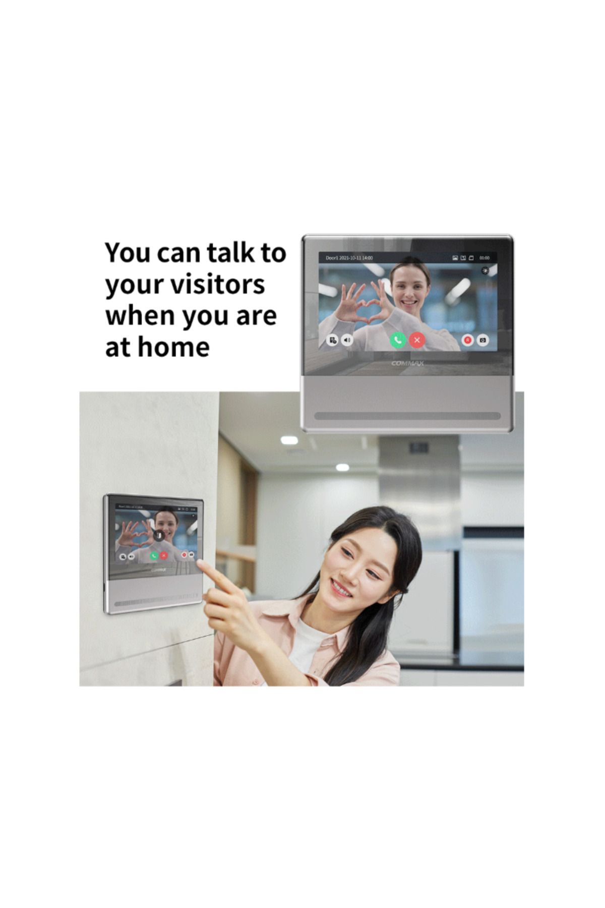 commax-شاشة إنتركم سمارت يمكن ربطها بالجوال 7 بوصة, CDV-70QT 3