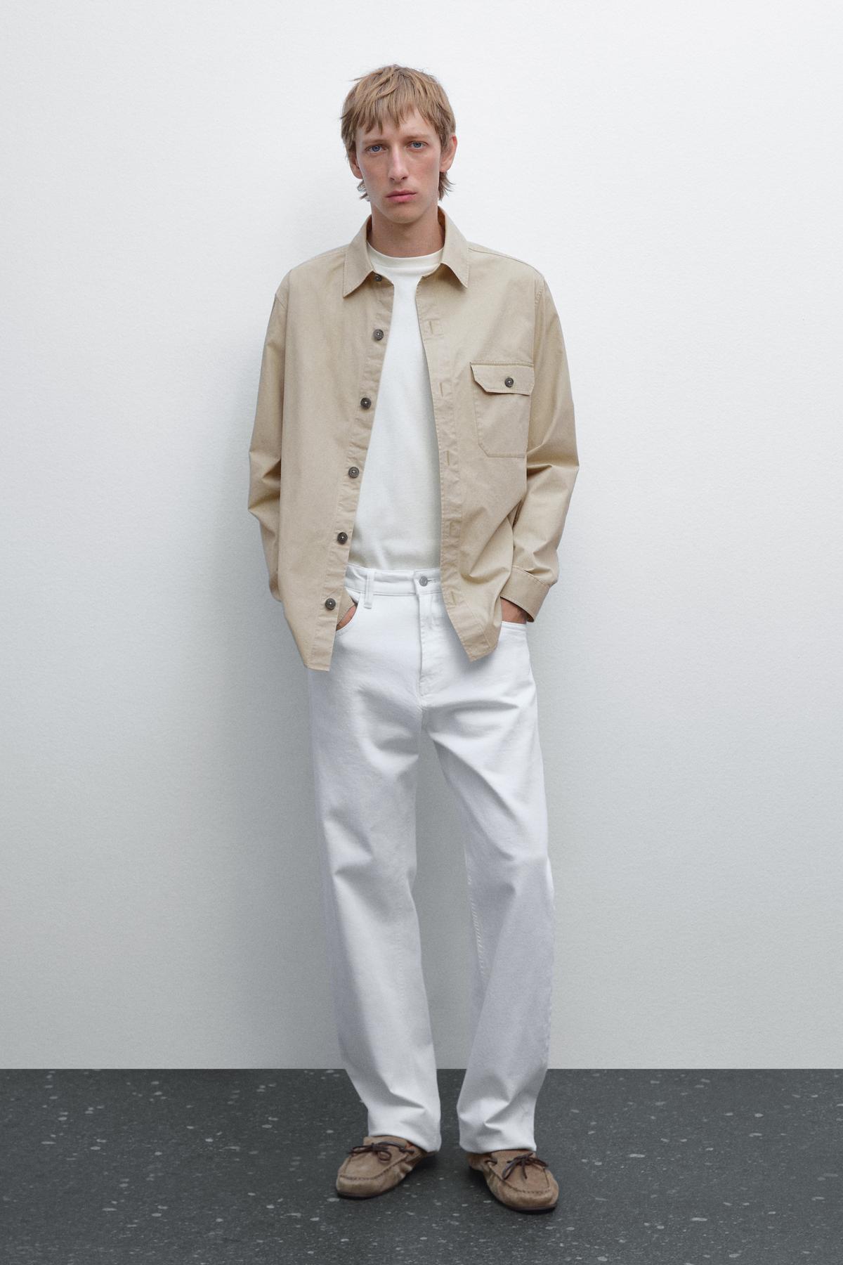 ماسیمو دوتی کاپشن نازک ۱۰۰٪ پنبه‌ای با جیب