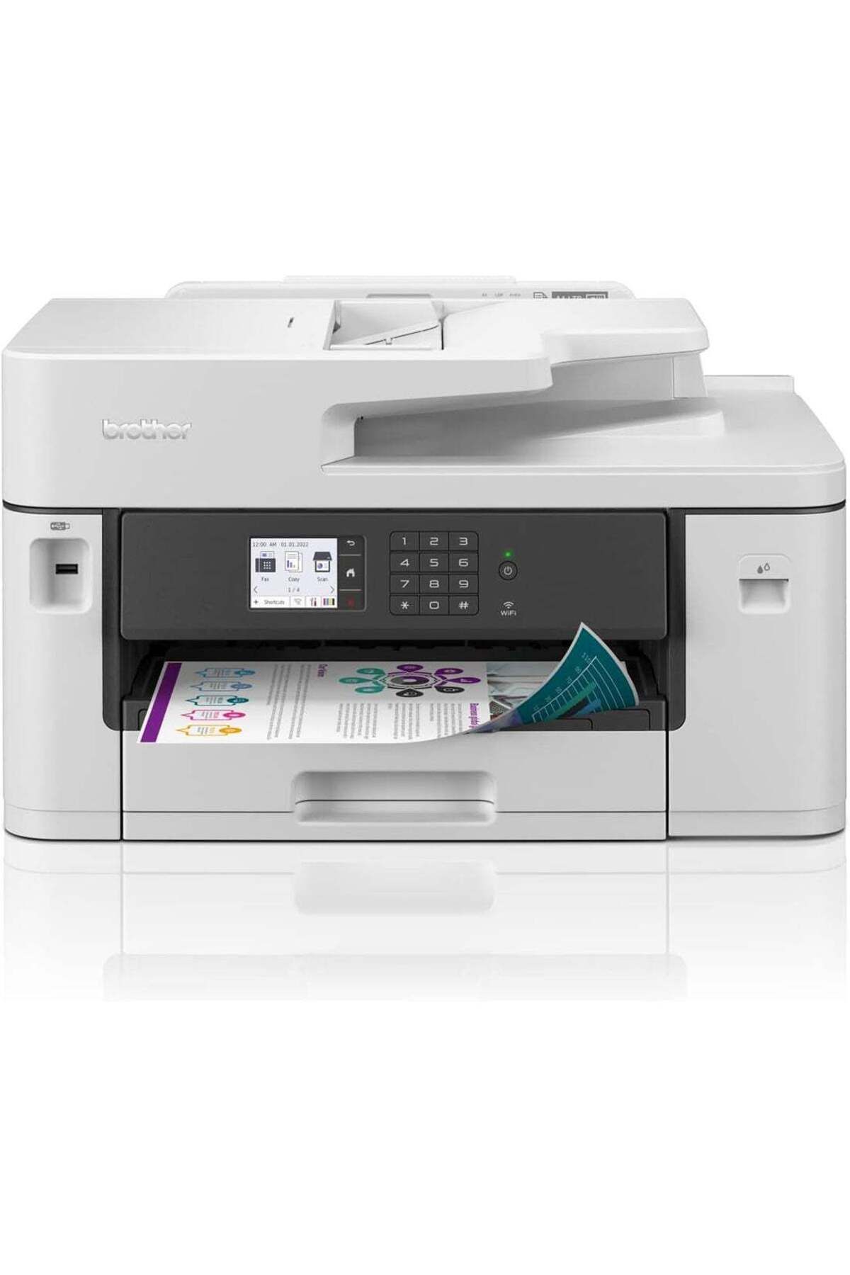 Brother-Wireless All in One Printer, MFC-J2340DW, Wide Format Borderless Printing, High Yield Ink Ca 1