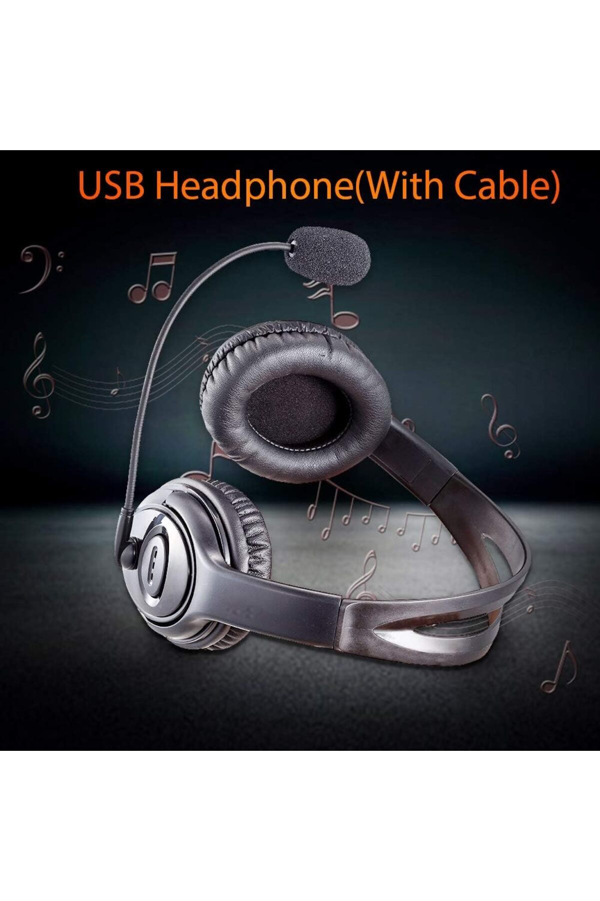 Generic-Headset Call Center Headphone with Microphone Noise Cancelling Over Ear Wired Headphone Computer 5