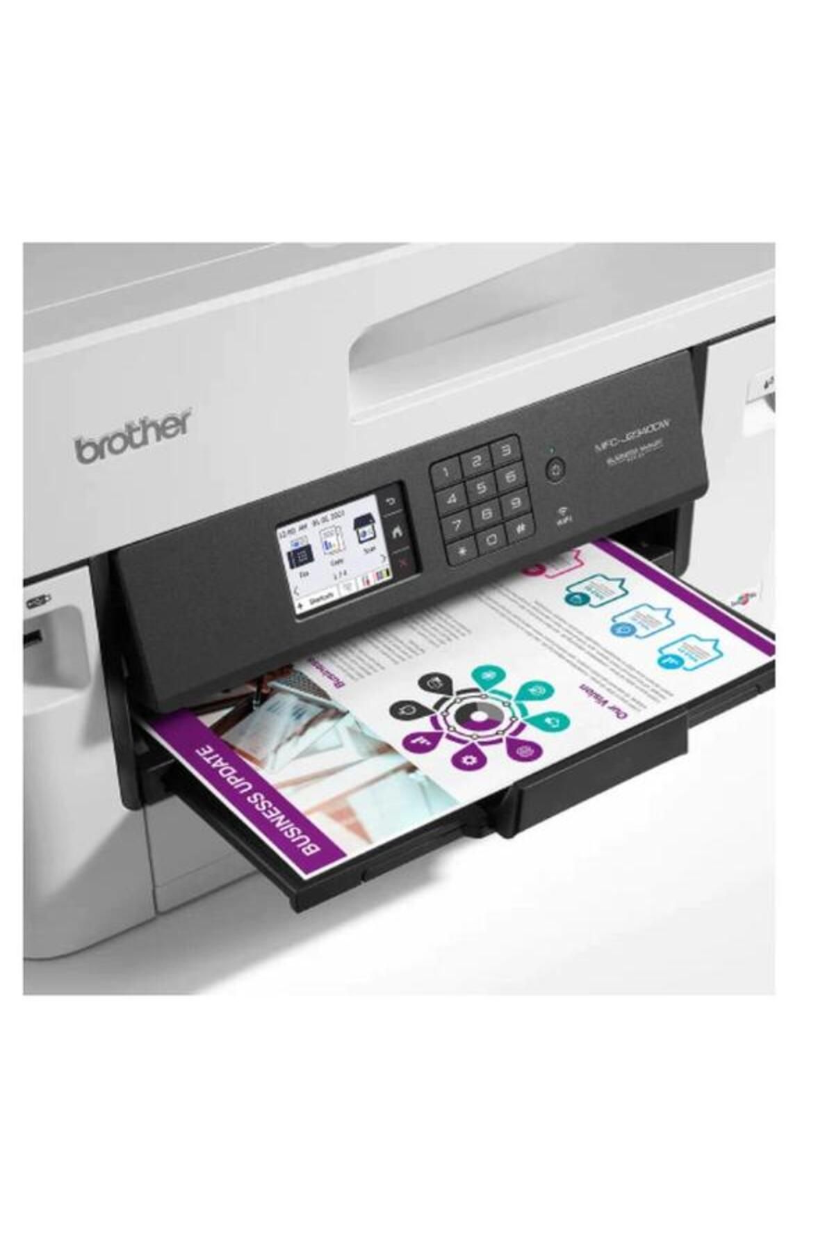 Brother-Multifunctional Inkjet Color MFC-J2340DW, A3, Wi-Fi, Retea, USB, Duplex, ADF, Alb 4