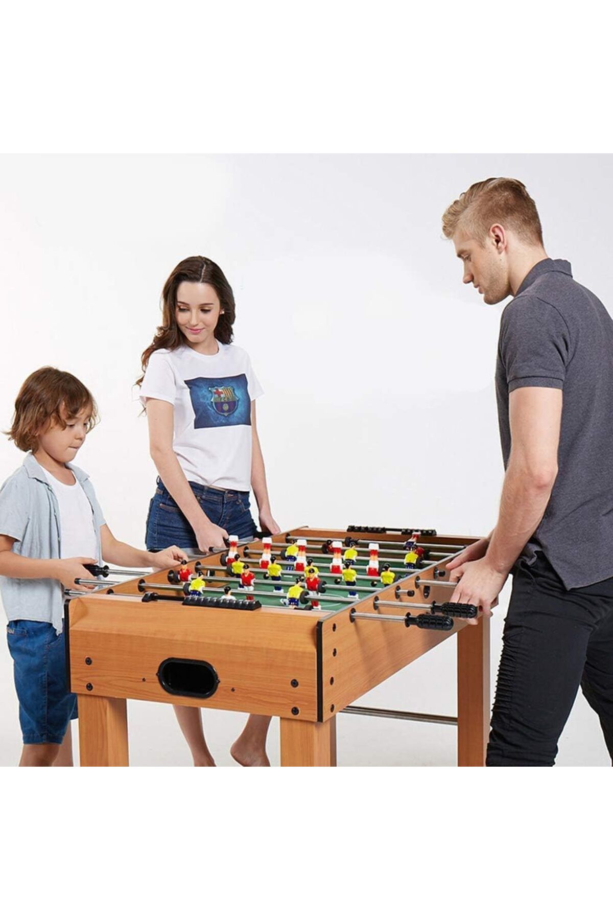 rexa-Professional foosball table with 8 handles, easy to assemble, suitable for family parties, game room, and entertainment. 3