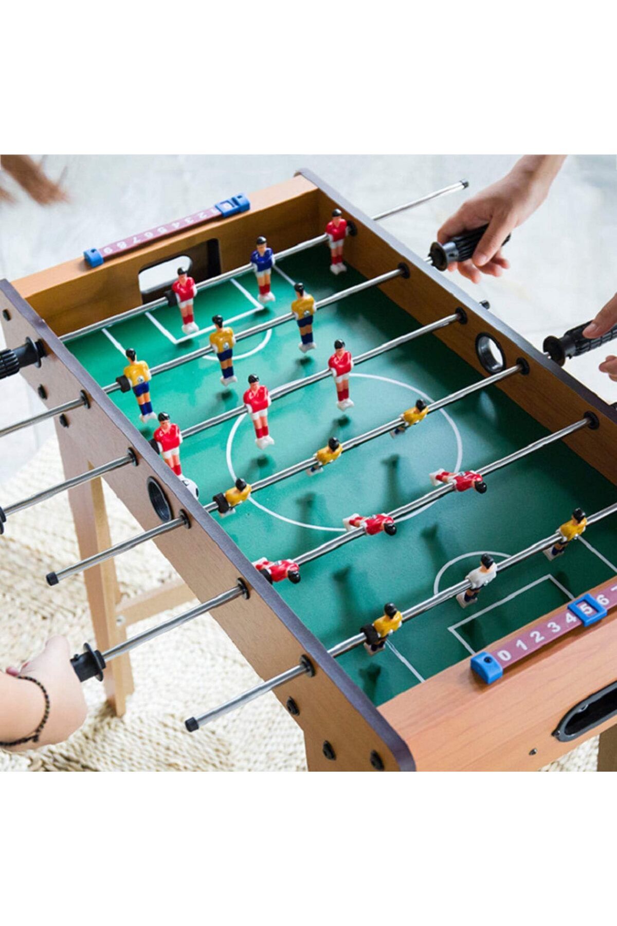 rexa-Portable Foosball Table with 6 Handles Easy to Assemble Suitable for Family Parties and Game Room 69 x 37 x 62 cm 5