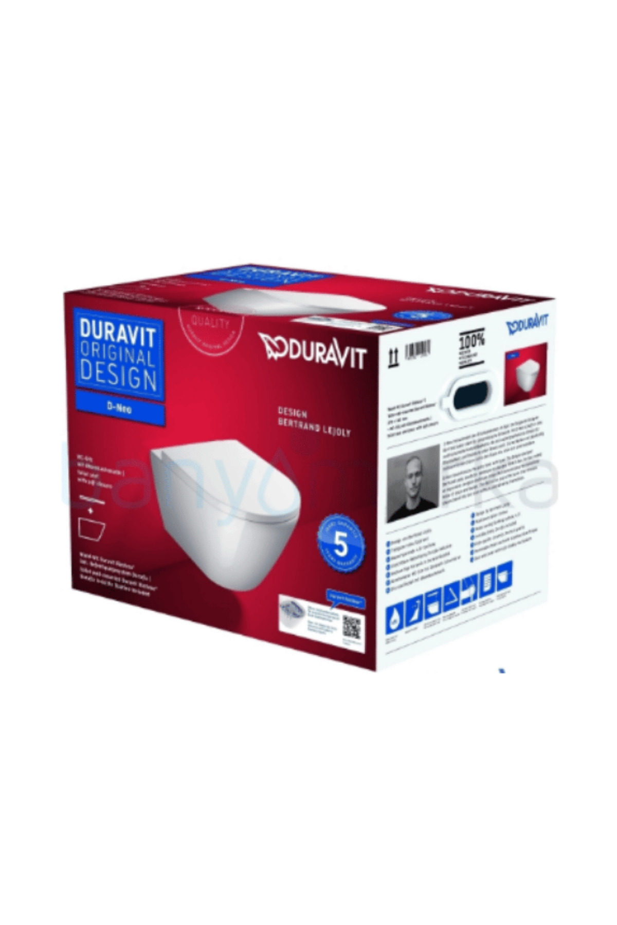 Duravit 45773900A1 Özel Kutulu D-NeoAsma Klozet Seti