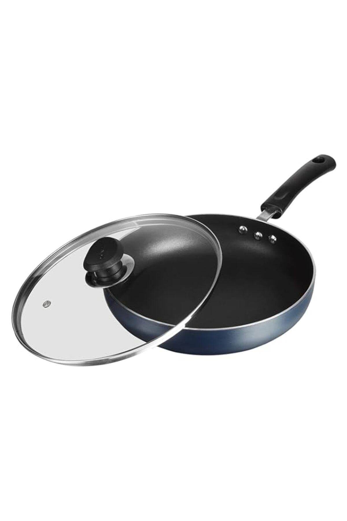 Generic-Vinod Zest Non Stick Deep Fry Pan with Glass Lid - 26 cm 1