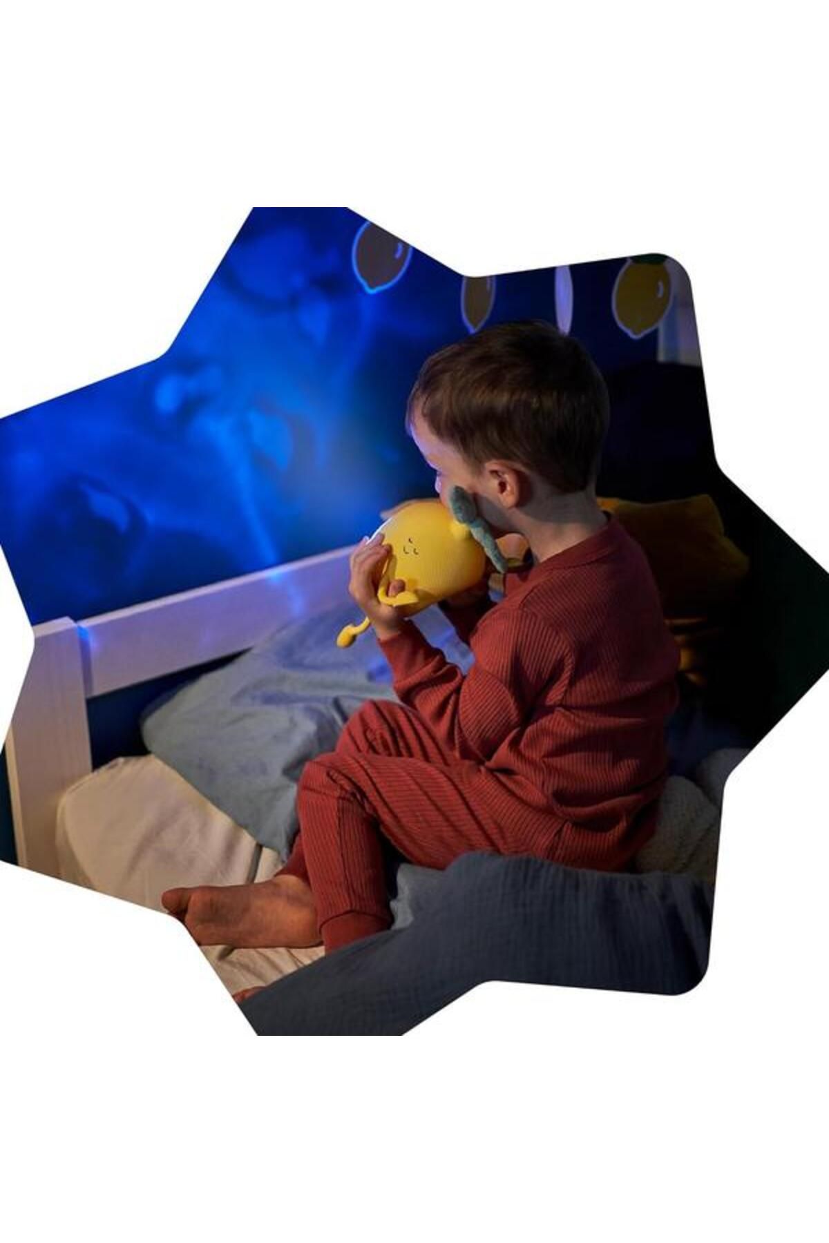 Badabulle-Night Lamp Basile in Lemon Shape with Projections and Soothing Sounds 3