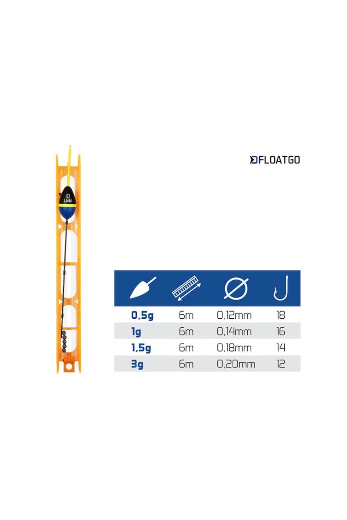 DELPHİN-Fish-On-X Pre-Fabricated Line with FloatGO 6m-1g 3