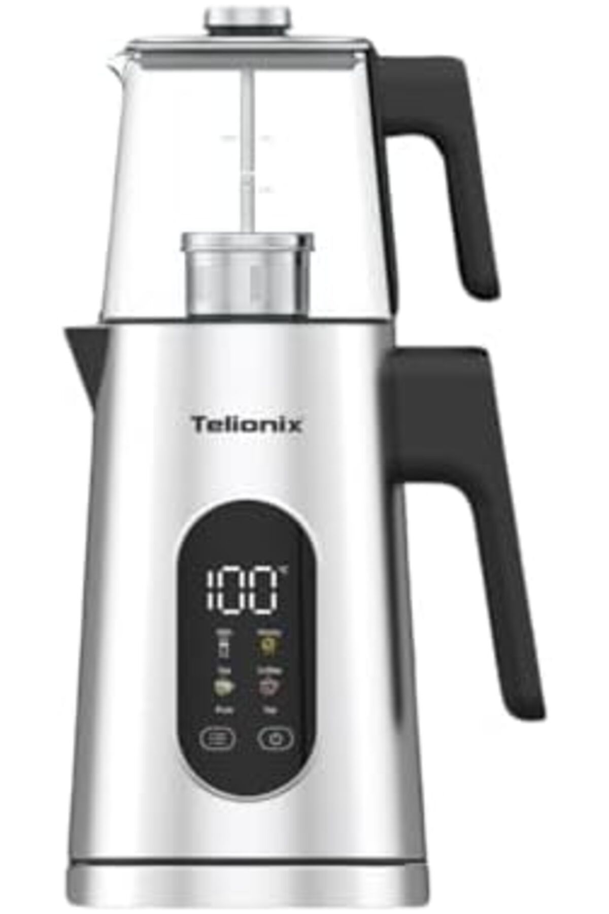 TELIONIX-Smart Tea Maker, 1.7L Kettle with 1.0L Glass Teapot, Variable Temperature Control, LED Disp 1
