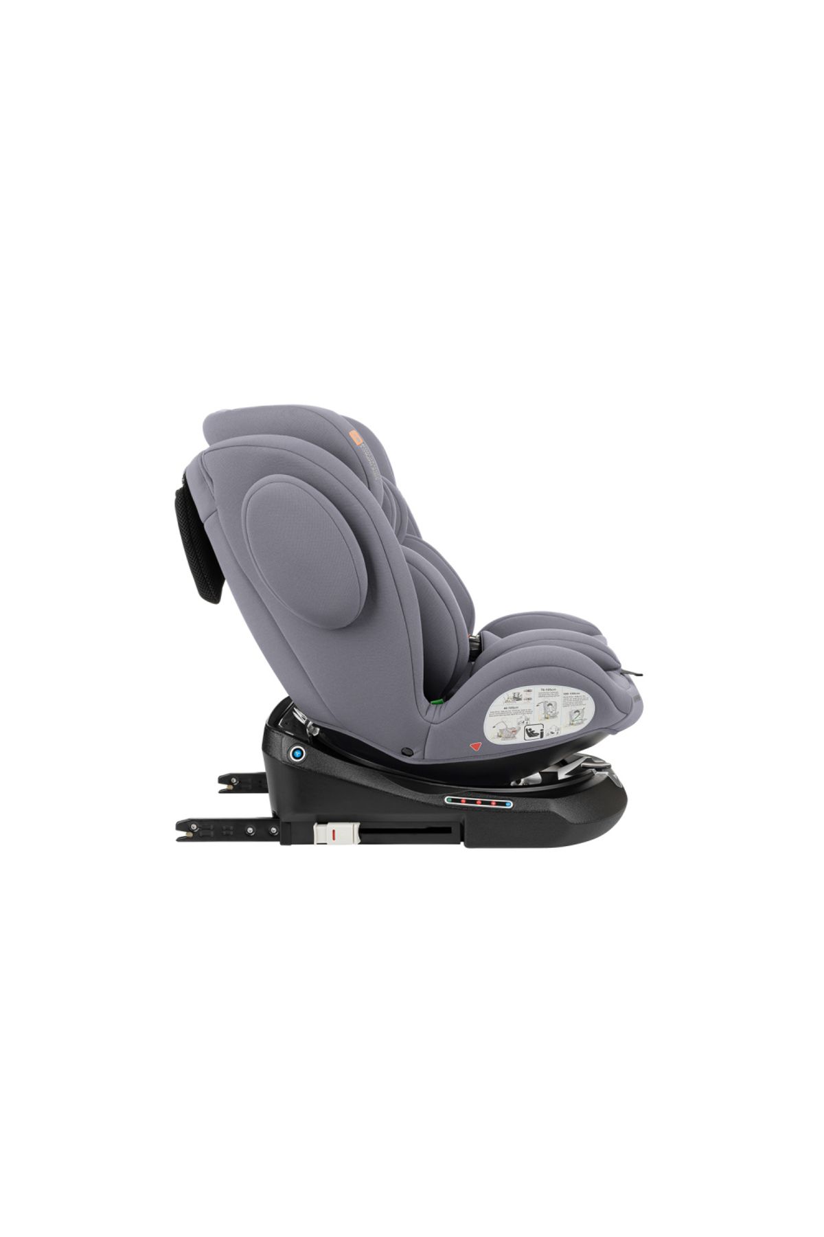 Kikka Boo-Child car seat with ISOFIX KikkaBoo I-Felix LightGrey, I-Size approved 40-150cm, R129, SPS-Prote 3