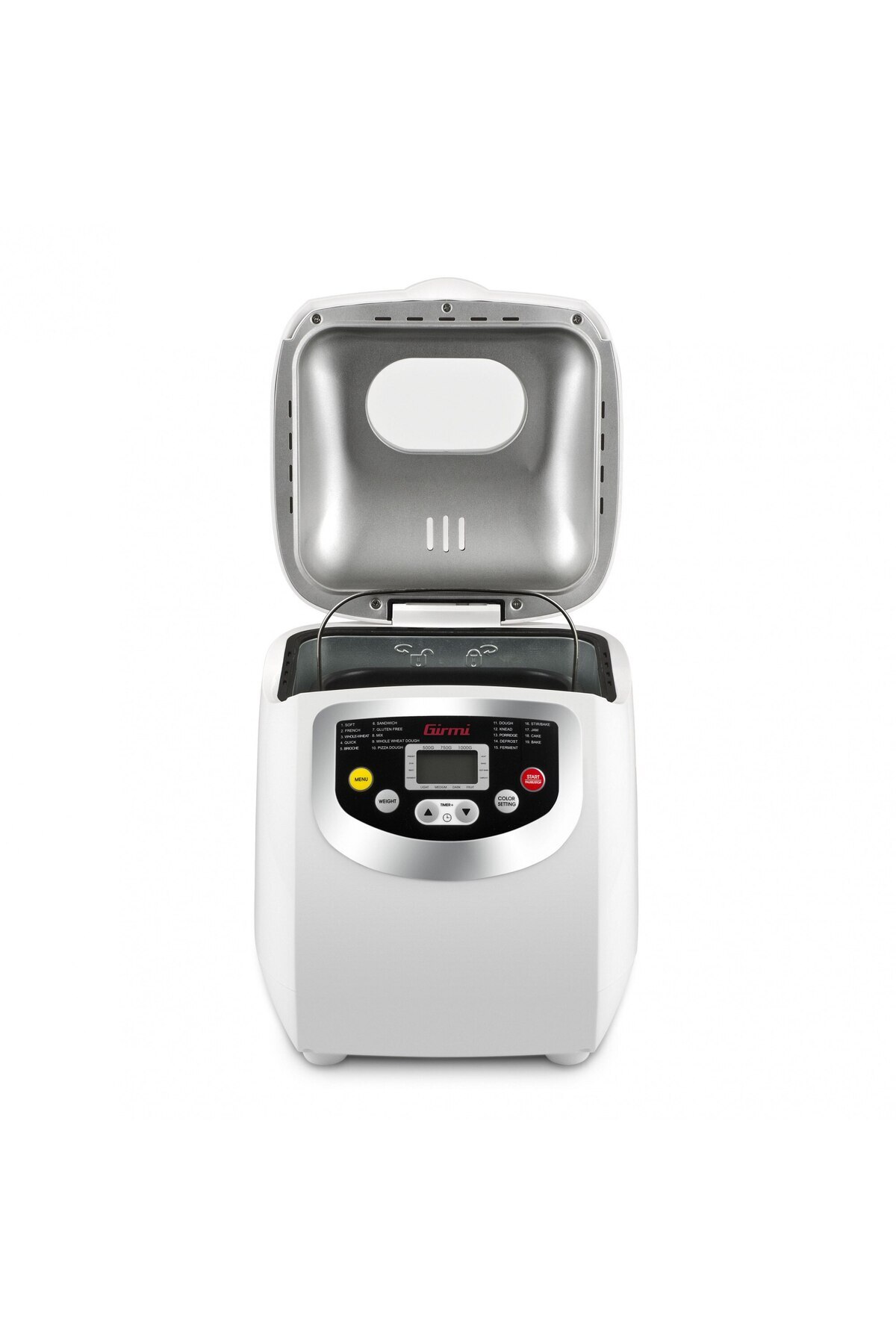 Girmi-Bread Maker MP20 600W 1000g, 19 programs, LCD screen, timer, White 4