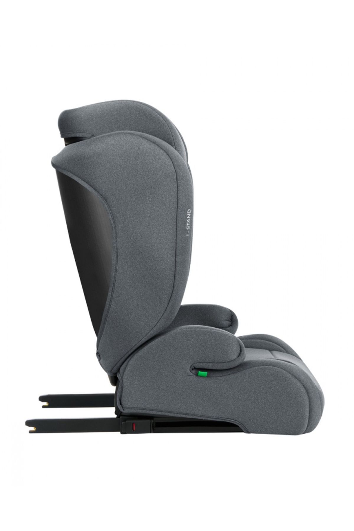 Kikka Boo-Isofix car seat KikkaBoo i-Stand Dark Grey 100-150 cm, I-Size certification, Adjustable headrest in 5