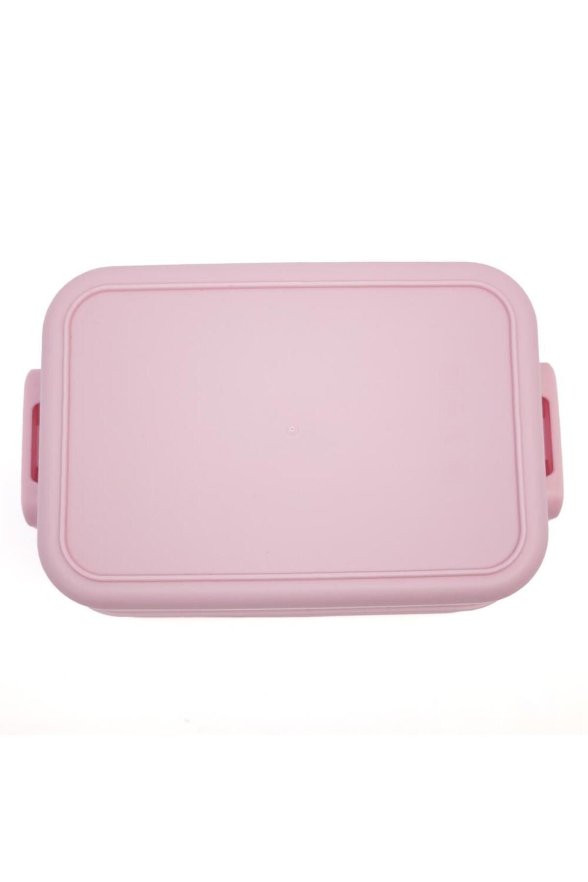 DNS-Kids lunch box, 2 layers, 2 compartments, bento box, lid with handle, 1350 ml, pink ML-6337 2