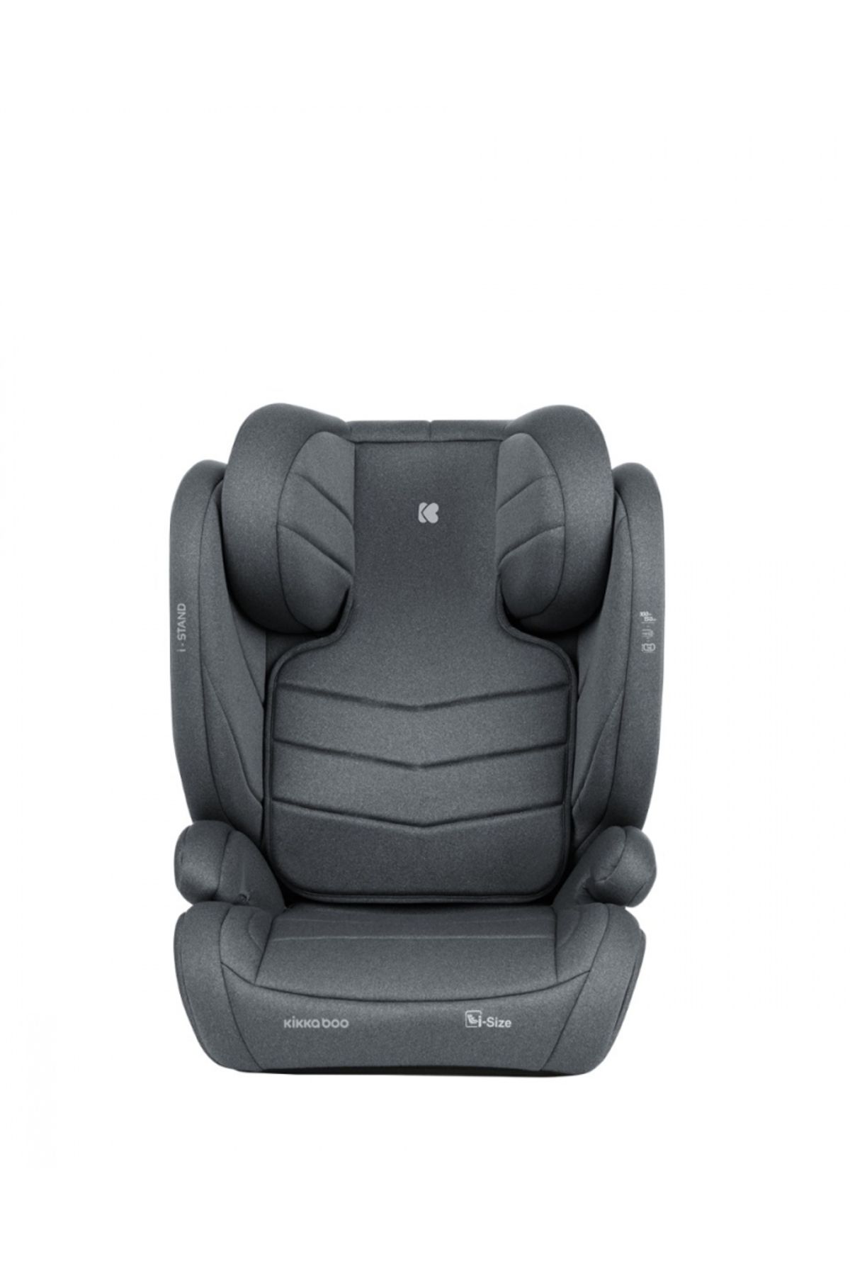 Kikka Boo-Isofix car seat KikkaBoo i-Stand Dark Grey 100-150 cm, I-Size certification, Adjustable headrest in 2