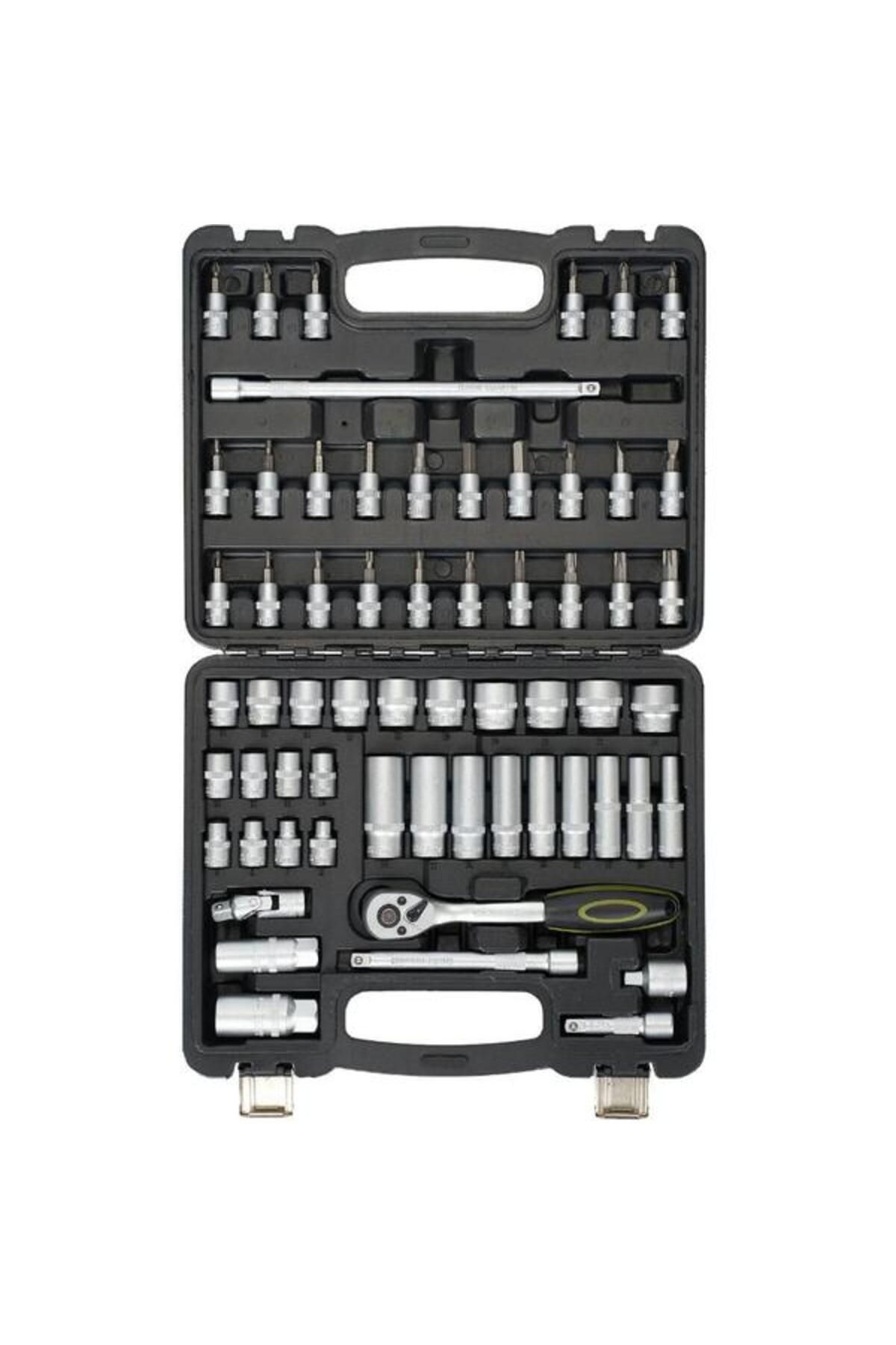 Heinner-Multifunctional Tool Set 61 Pieces CTSM015, Chrome Vanadium Material 1