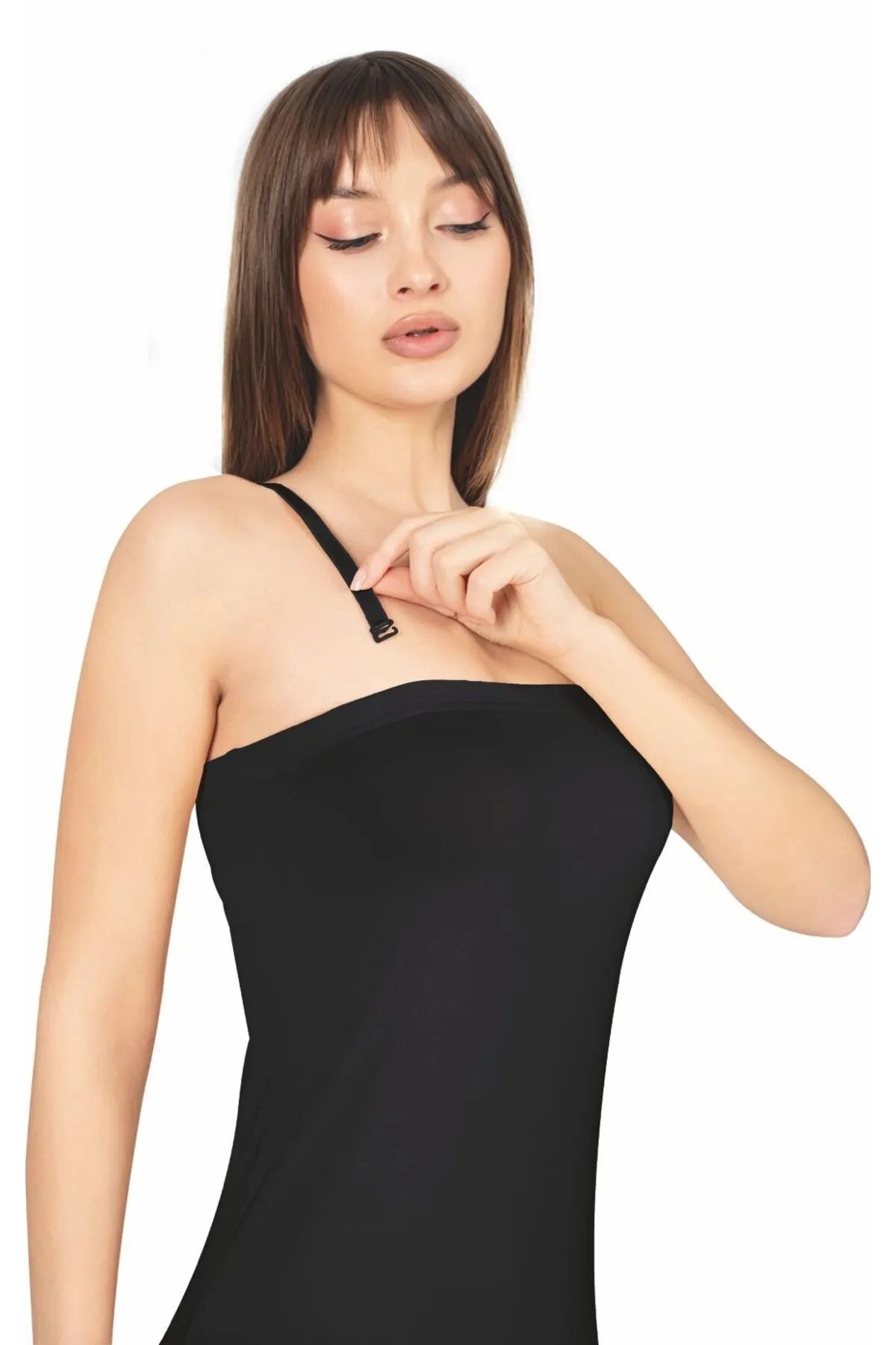 LÜXDRM-3 Pieces Bamboo Single Product 2 Features Petticoat and Long Underskirt Do Not Leave Marks under the Dress 2