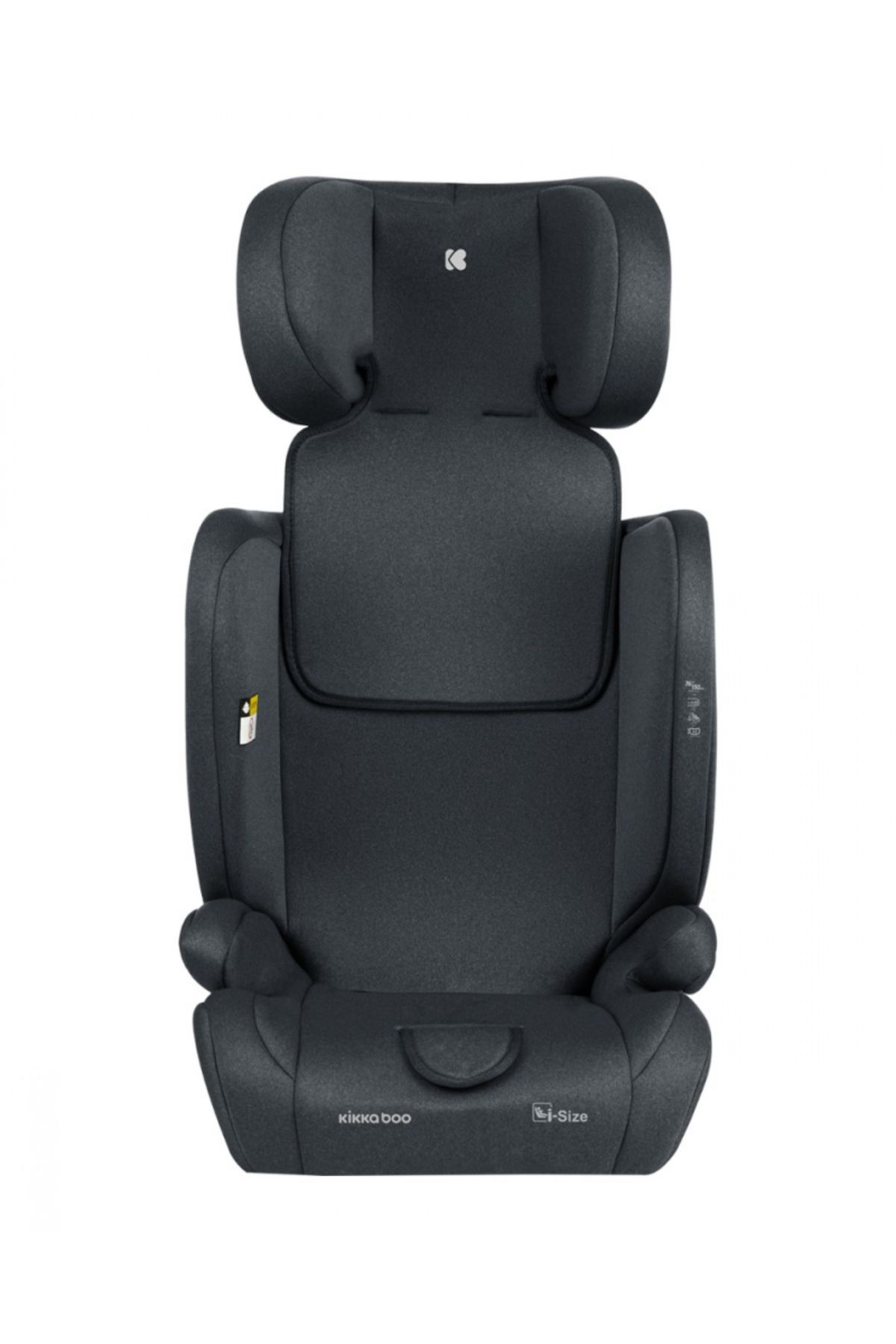 Kikka Boo-Car seat with ISOFIX KikkaBoo i-Cross i-SIZE Dark Grey 76-150 cm, 13-position adjustable headrest with 4