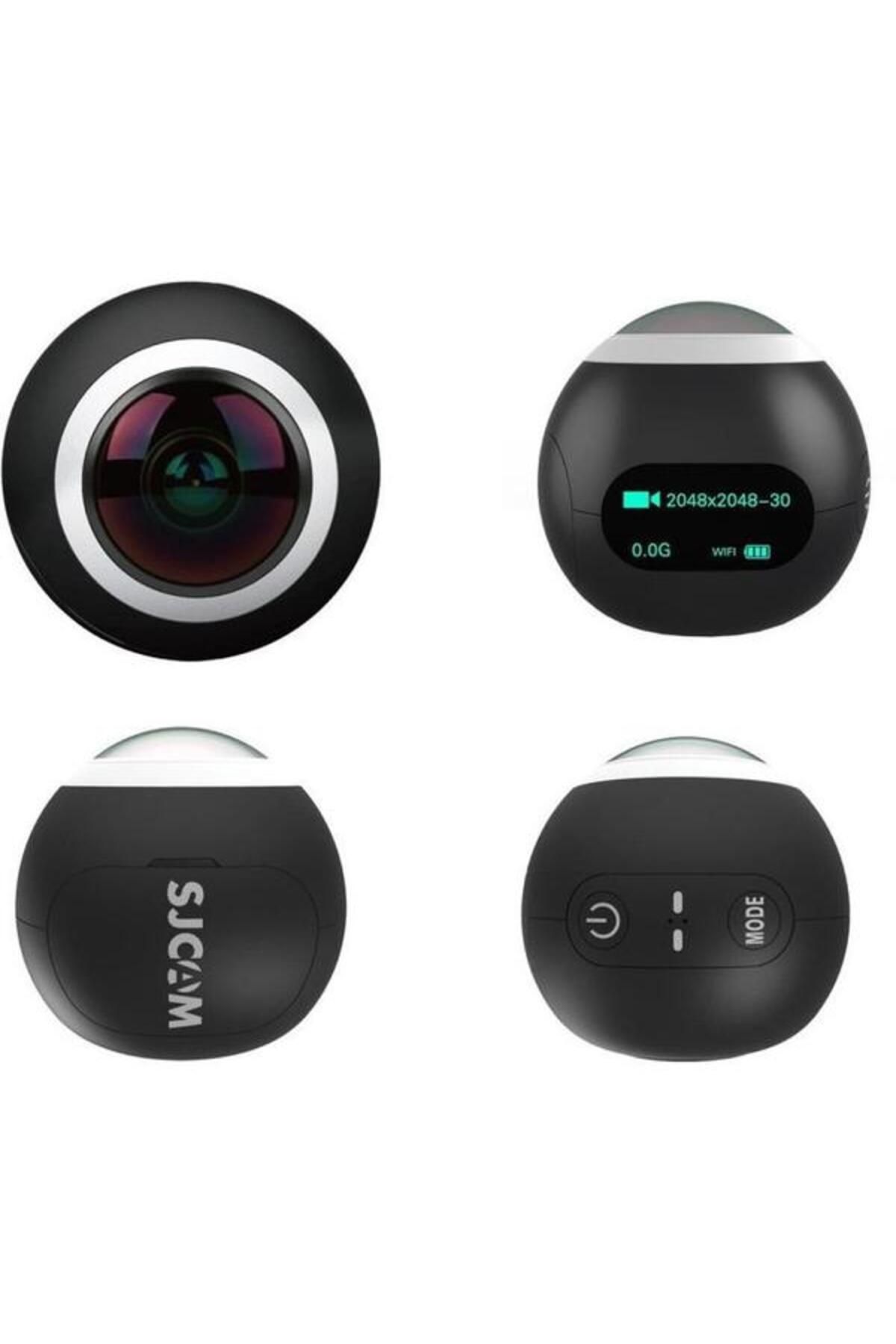 SJCAM-Camera video de actiune SJ360, Ecran 2", Filmare 2K, 360°, 12MP, WI-Fi (Negru) 1