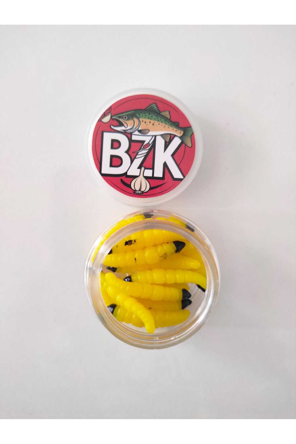 silikon kurçuk, sarımsak kokulu, silikon yem, (2,9 cm 0,35 gram yüzen paketde 15 adet )