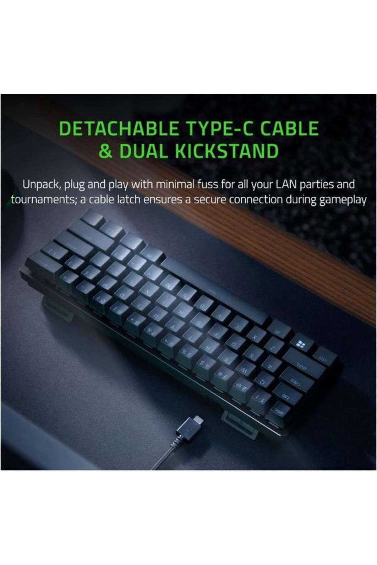 RAZER-Gaming Keyboard Huntsman Mini, Illuminated, Clicky Purple Switch (Black) 4