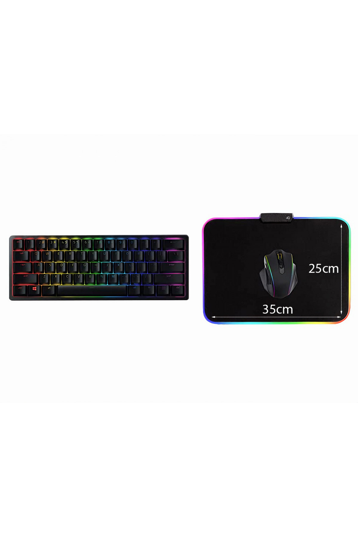 varioshop-VarioShop® gaming mousepad with LED lighting, Made of flexible, non-stick material and 2