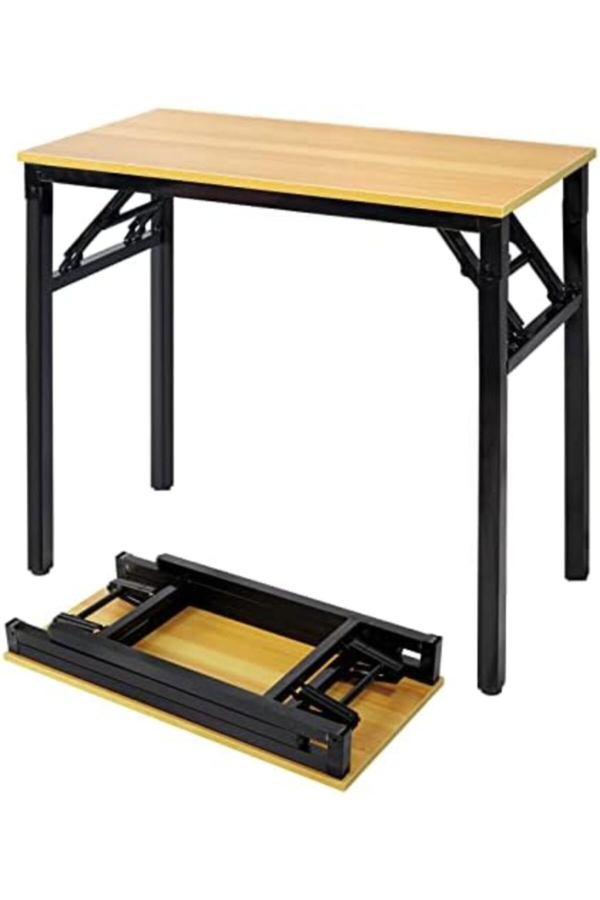 SKY TOUCH-SKY-TOUCH Folding Table, Standing Computer Desk, Multi Functional Camping Table, Coffee Table, with 2