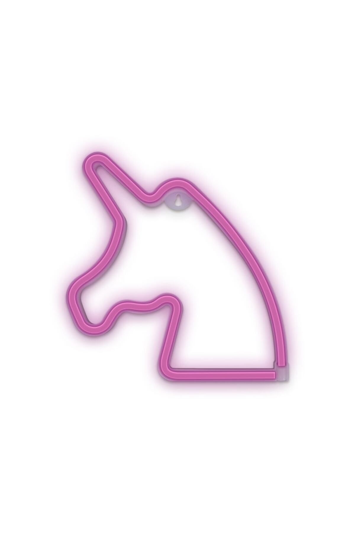 Bibilel-Decoratiune LED perete in forma de Unicorn, lumina Roz, 23 x 2 x 23 cm 2