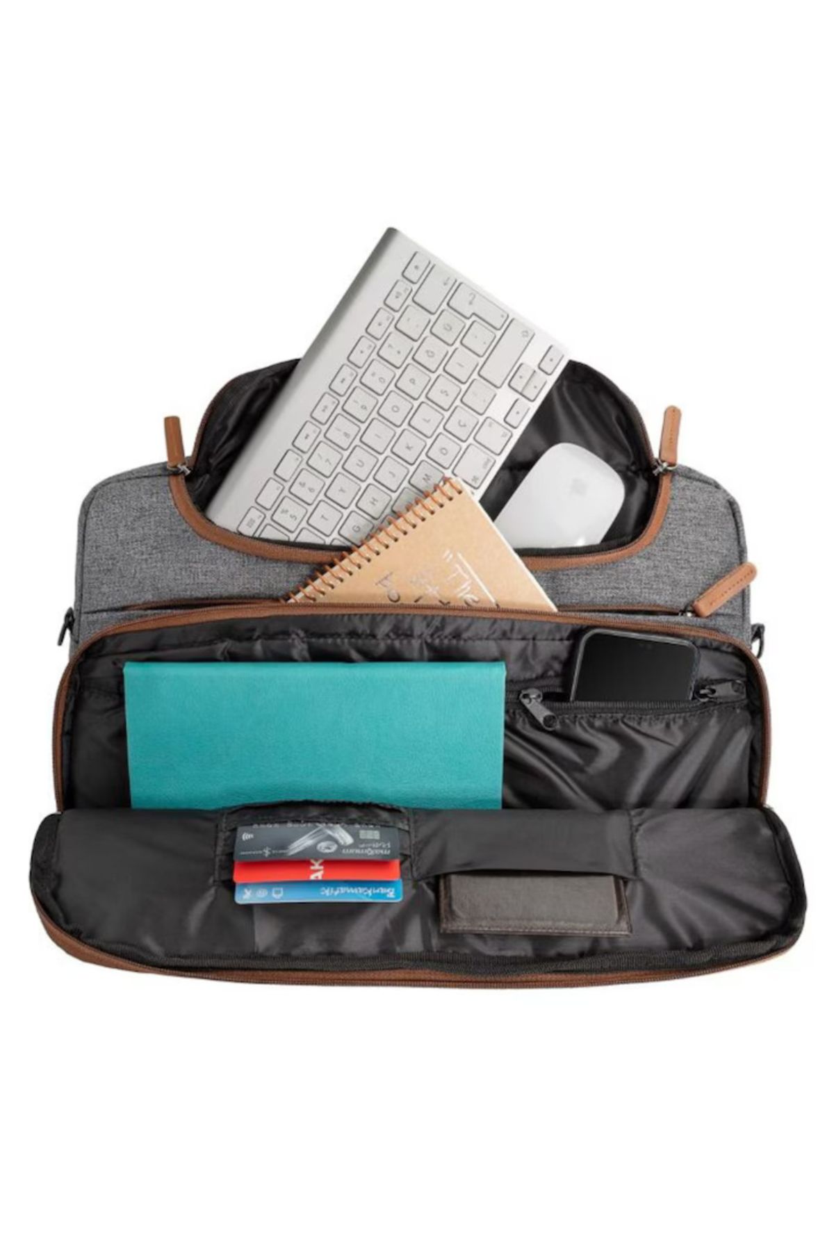varioshop-VarioShop® Universal Bag, for 15.6 inch Laptop, Suitcase Attachment System, Elegant Design, Rezi 3