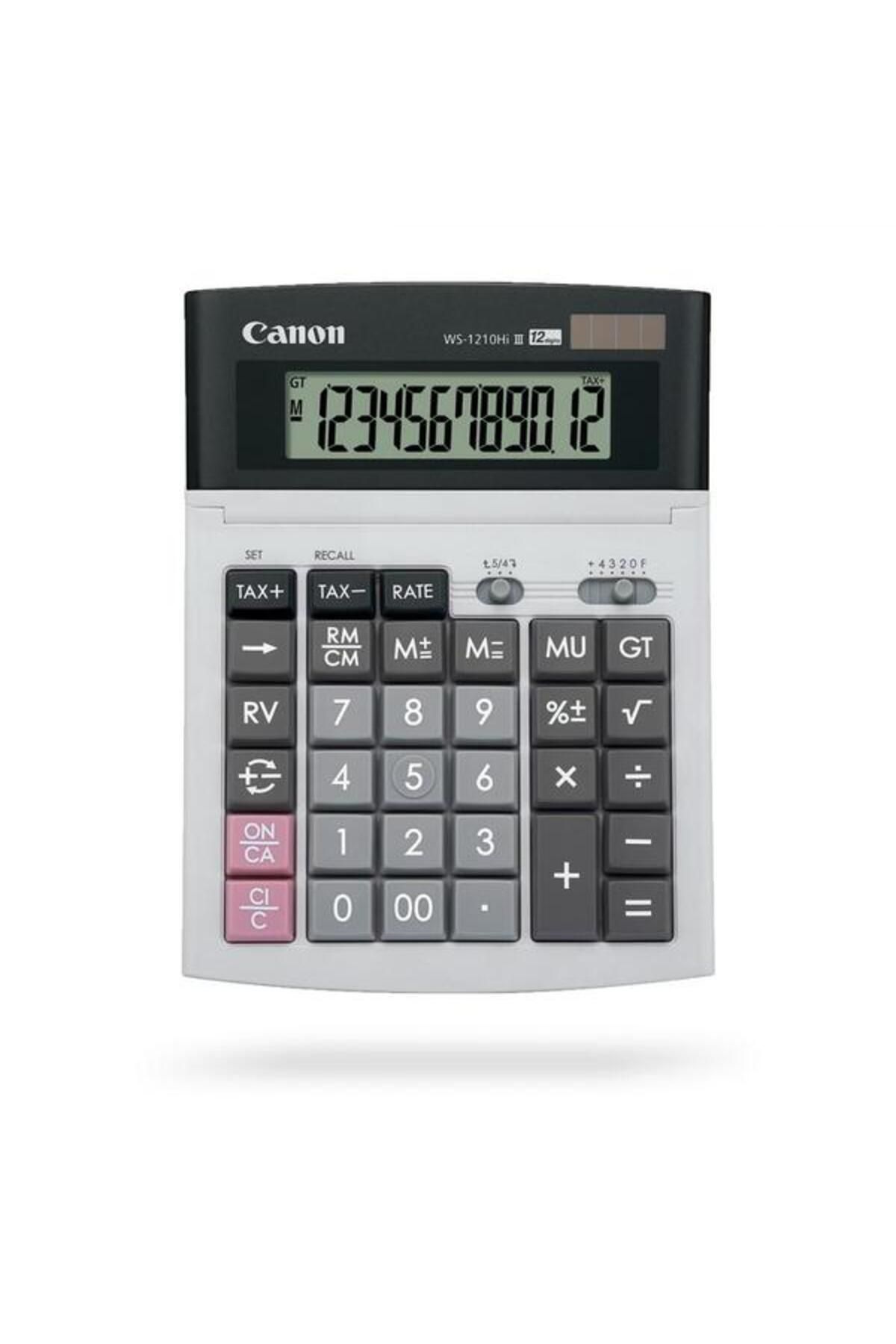 Canon-Calculator birou WS-1210THB, 12 digits, LCD display, solar and battery power, it touch keyboar 1