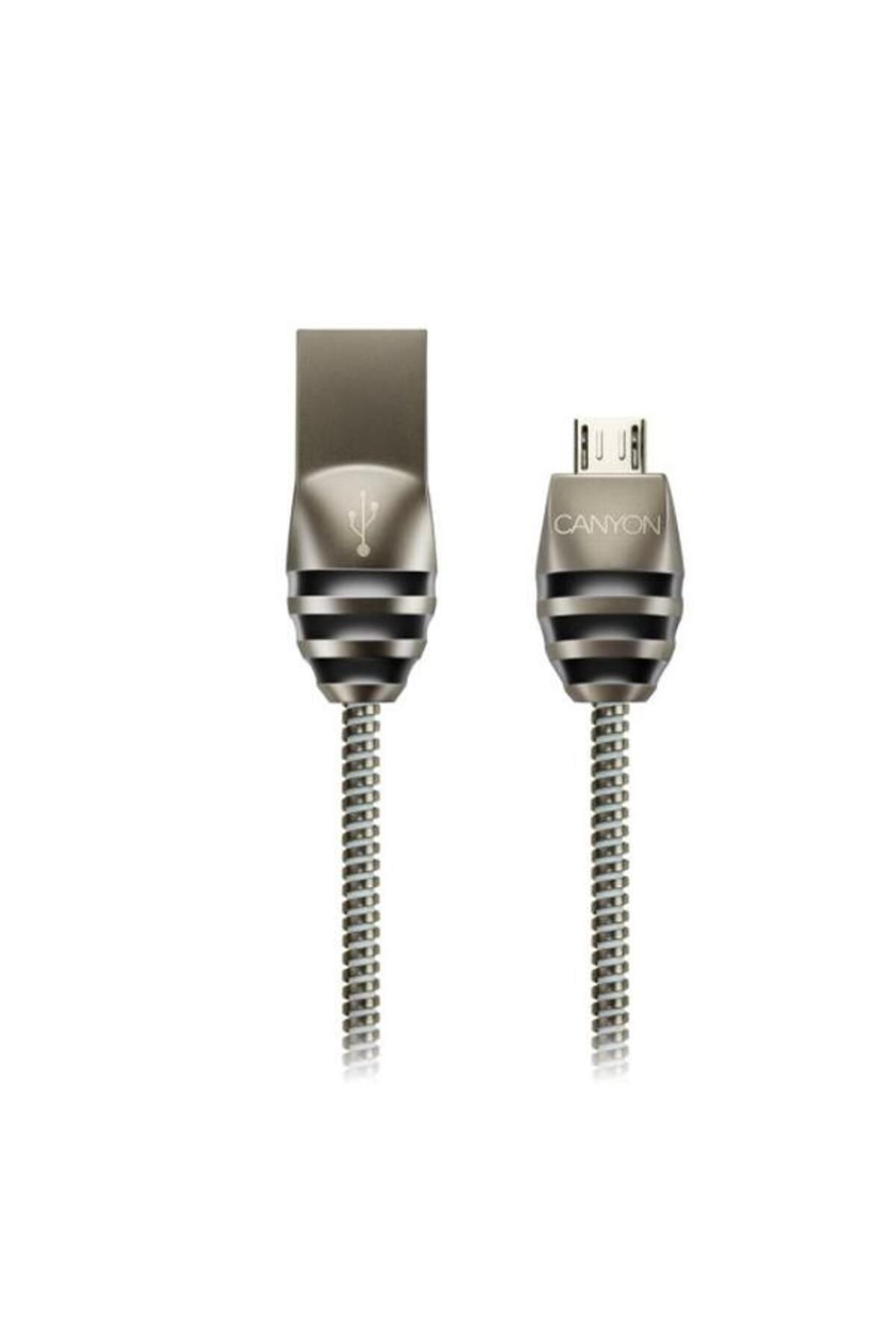 CANYON-Cablu de date CNS-USBM5DG, Micro USB, USB 2.0 Tip A, 1 m (Argintiu) 2